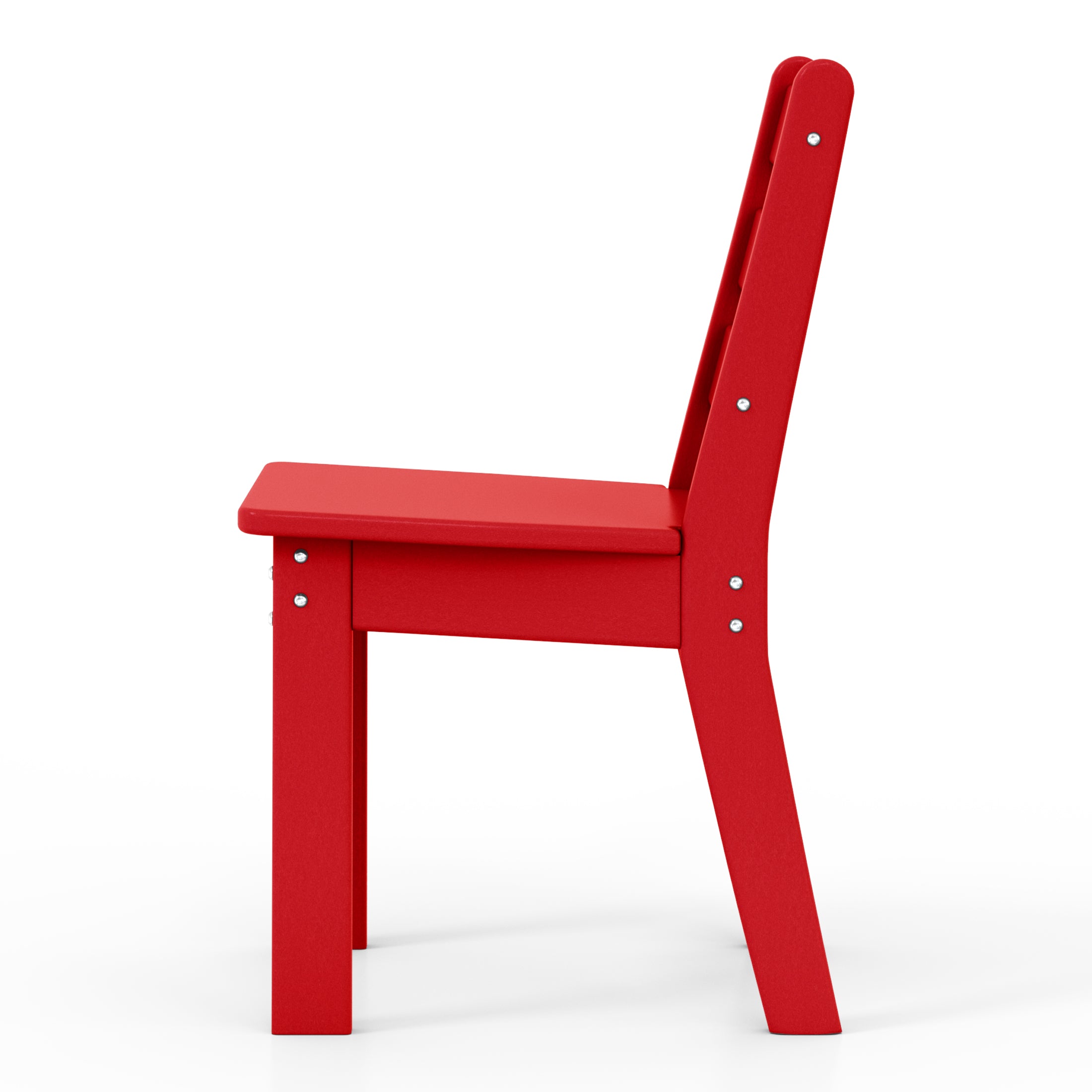 Playhouse Outdoor HDPE Kids Plastic Toddler Dining Chair (Set of Two)