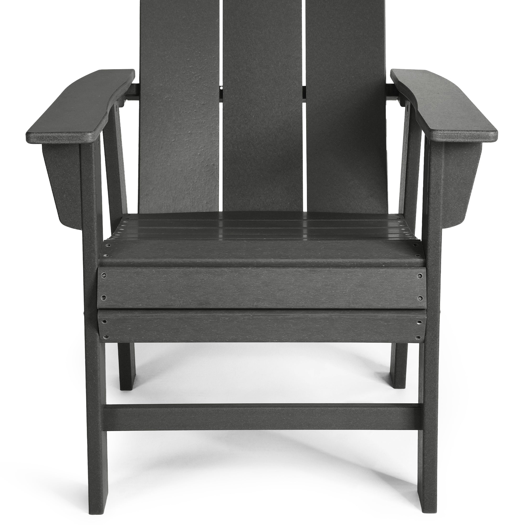 Palms Outdoor Patio HDPE Plastic Modern Adirondack Dining Chairs (Set of 2)