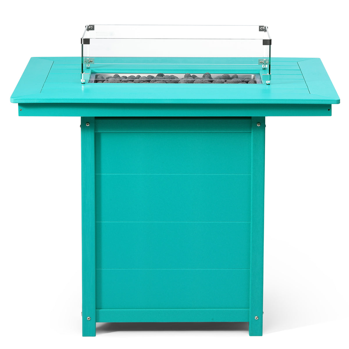 Sol 46" Modern Outdoor Patio Gas Propane Rectangle Fire Pit Table