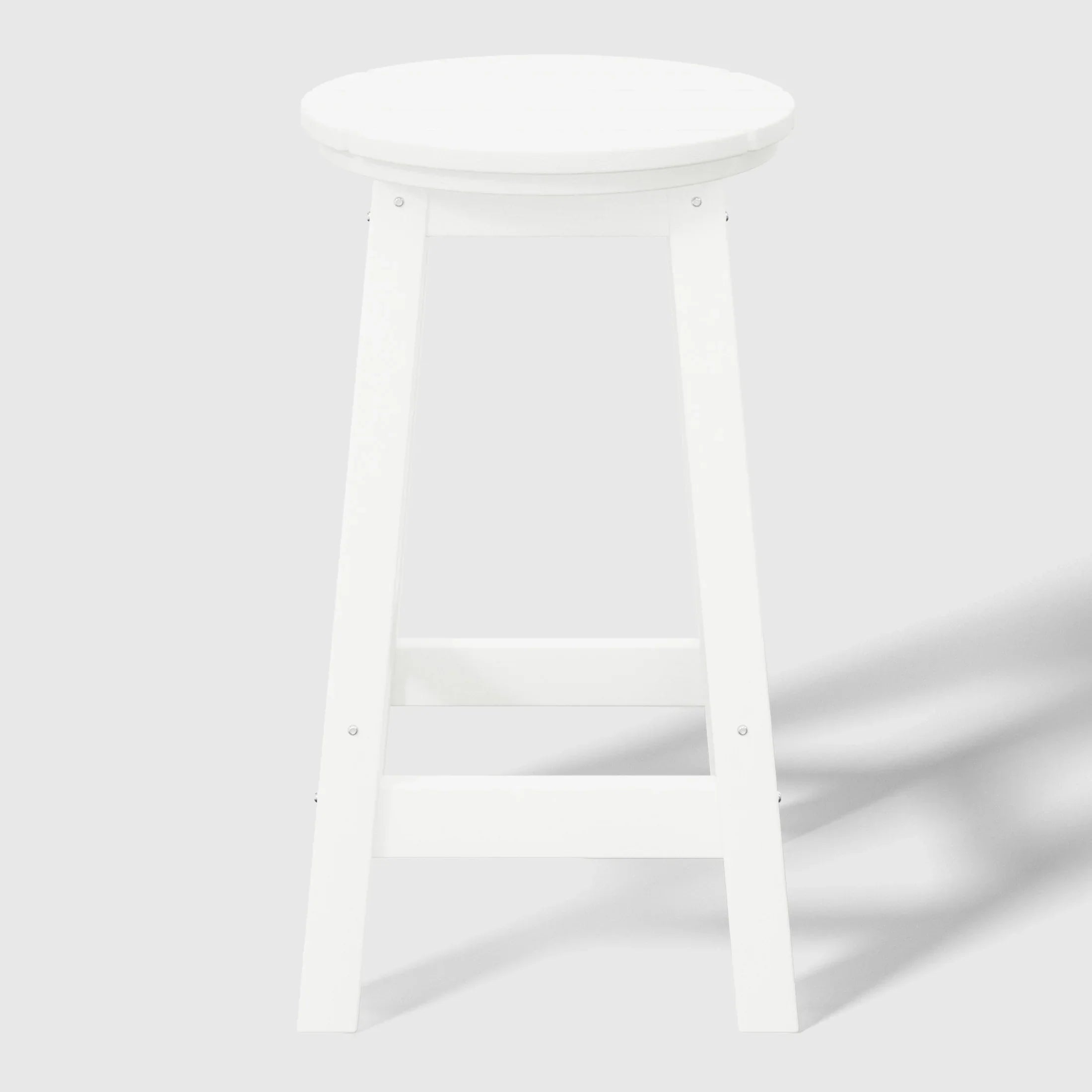 Paradise 24" HDPE Outdoor Patio Round Counter Height Bar Stool