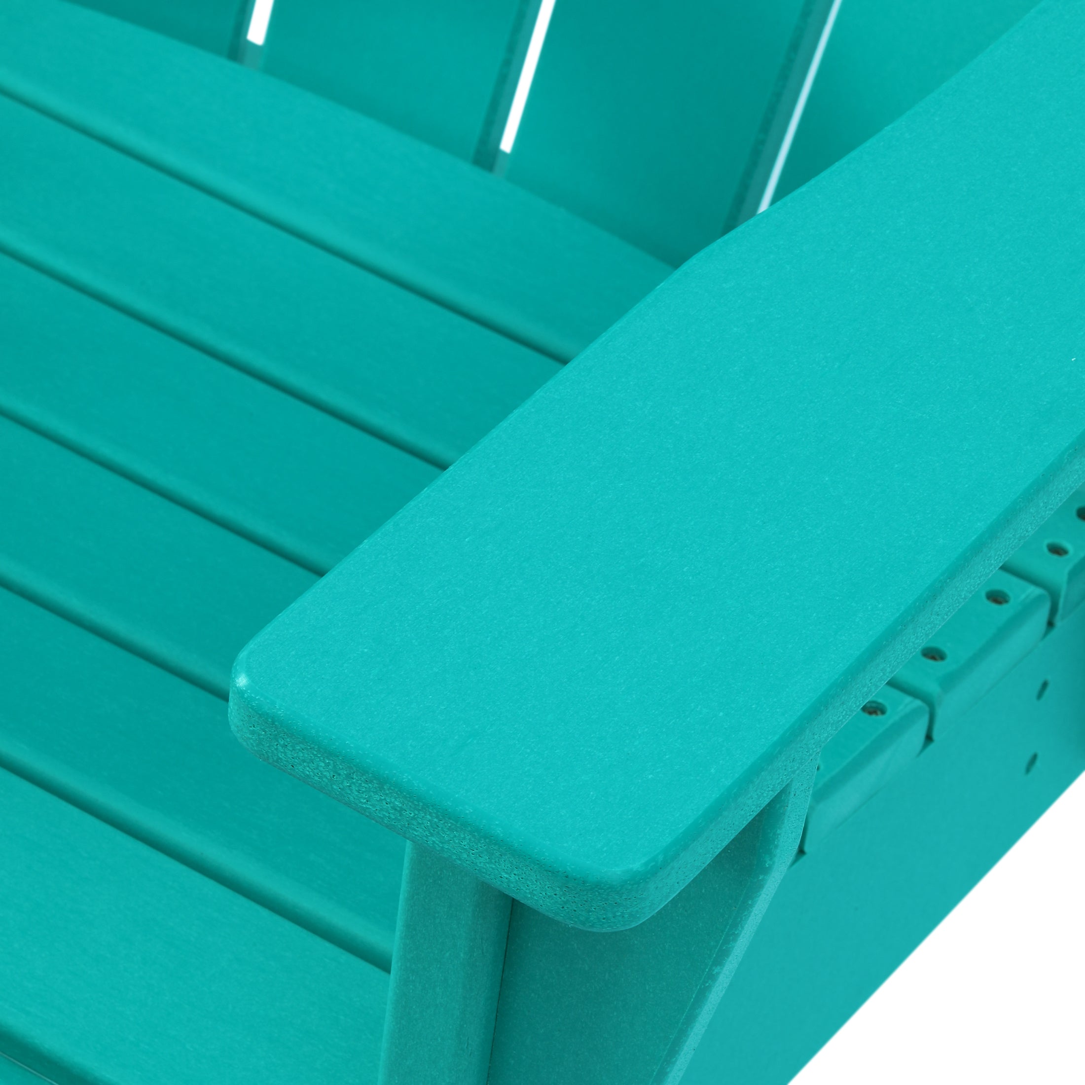 Paradise Outdoor HDPE Swivel Adirondack Bar Height Chair With Cup Holder