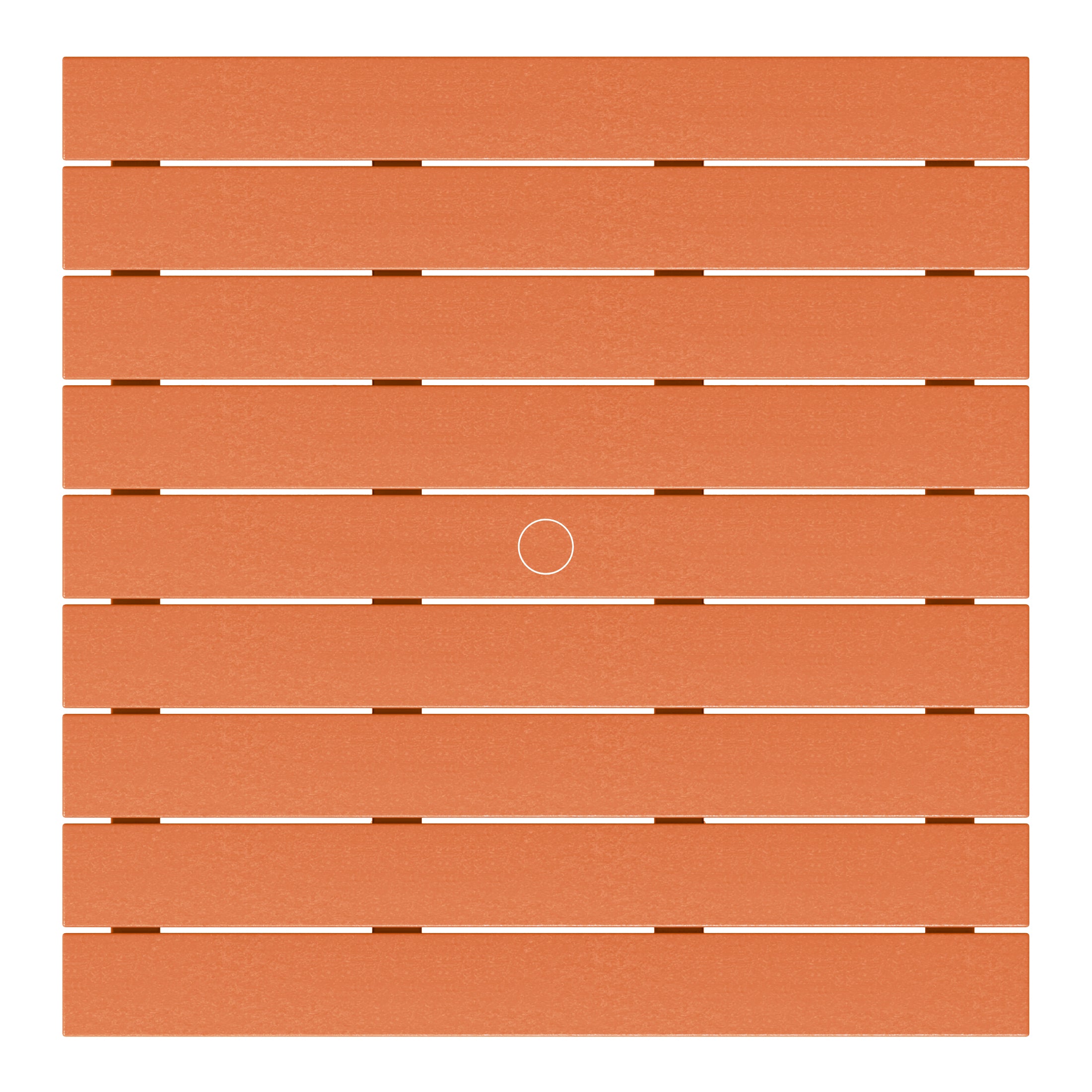 Paradise Low Outdoor HDPE Square Patio Coffee Table