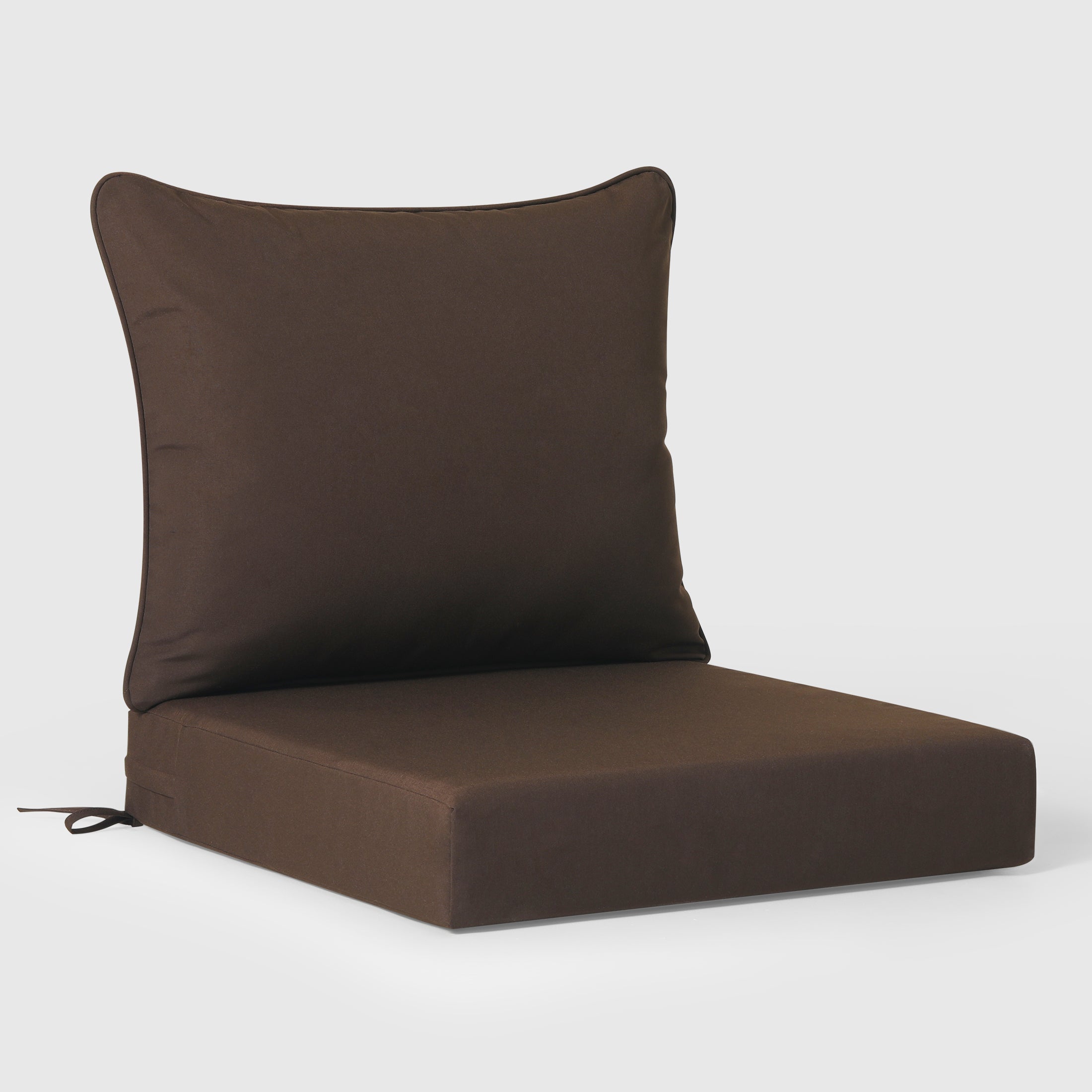 Portsmouth Outdoor Modern HDPE Patio Club Chairs with Deep Seat Cushions (Set of 2)