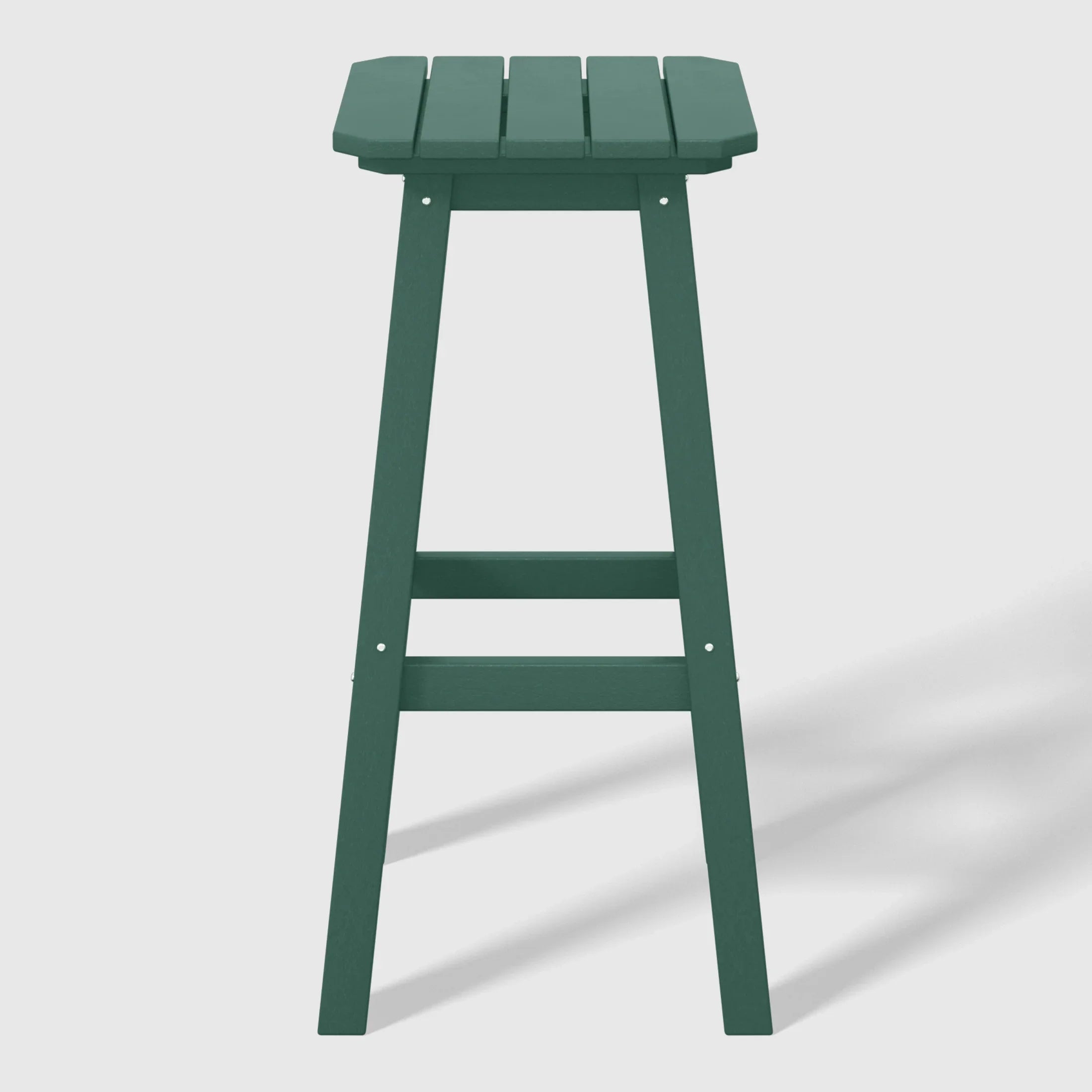 Paradise 29" HDPE Outdoor Patio Square Bar Stools (Set of 2)