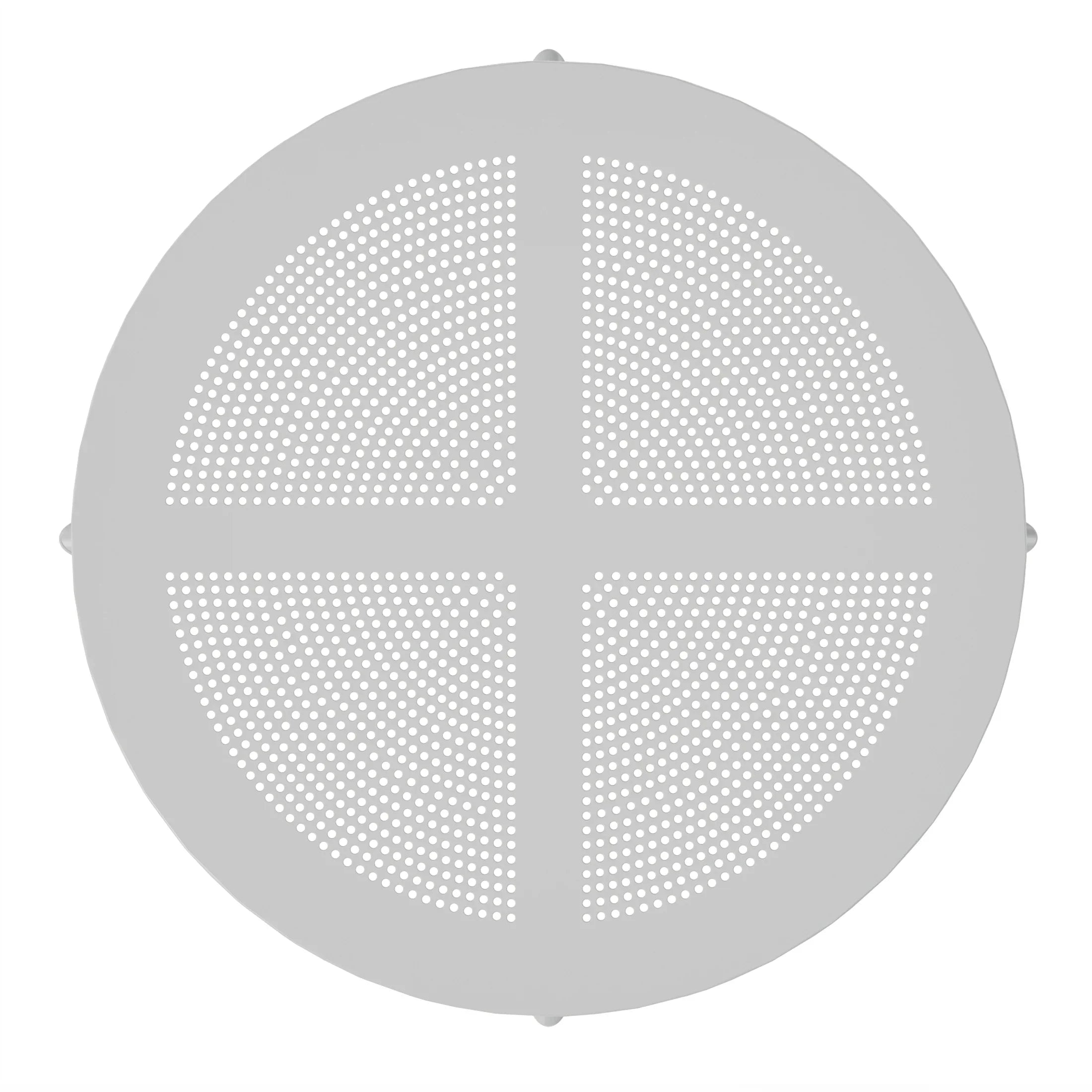 Sunshine 31.5" Round Plastic Outdoor Patio Dining Table for 4