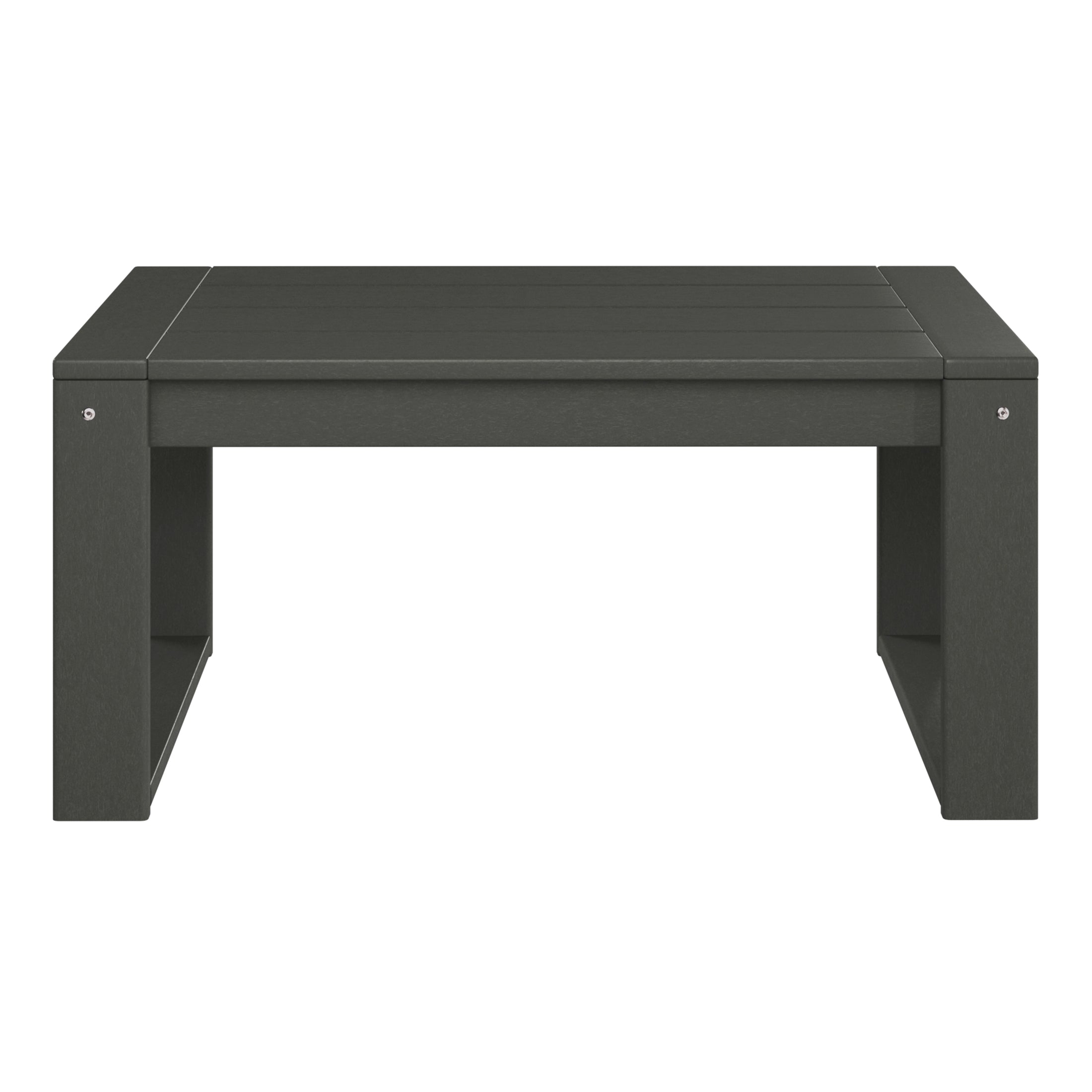 Rockaway Modern Outdoor HDPE Rectangle Patio Coffee Table