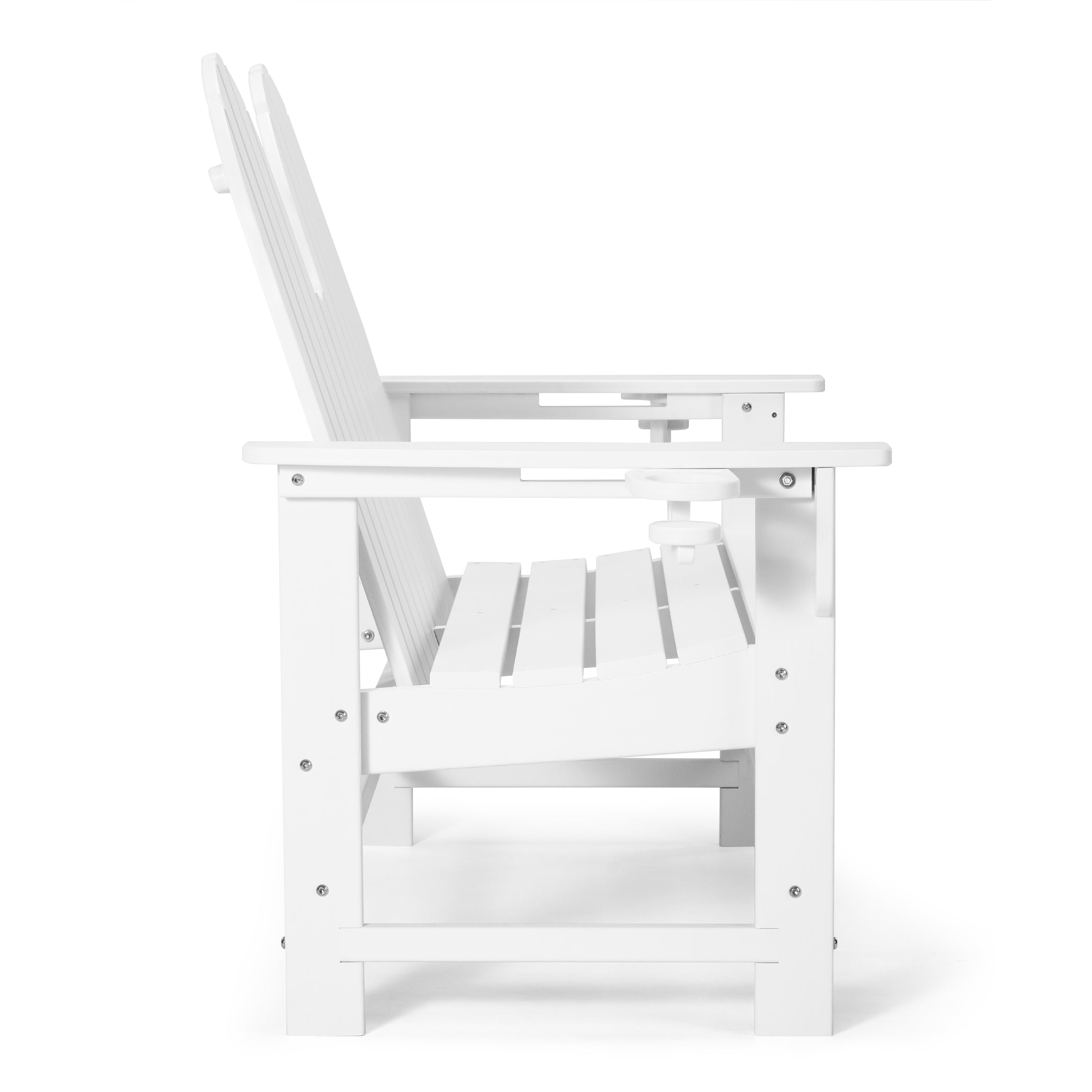 Savannah Outdoor Patio 49" HDPE Adirondack Garden Bench