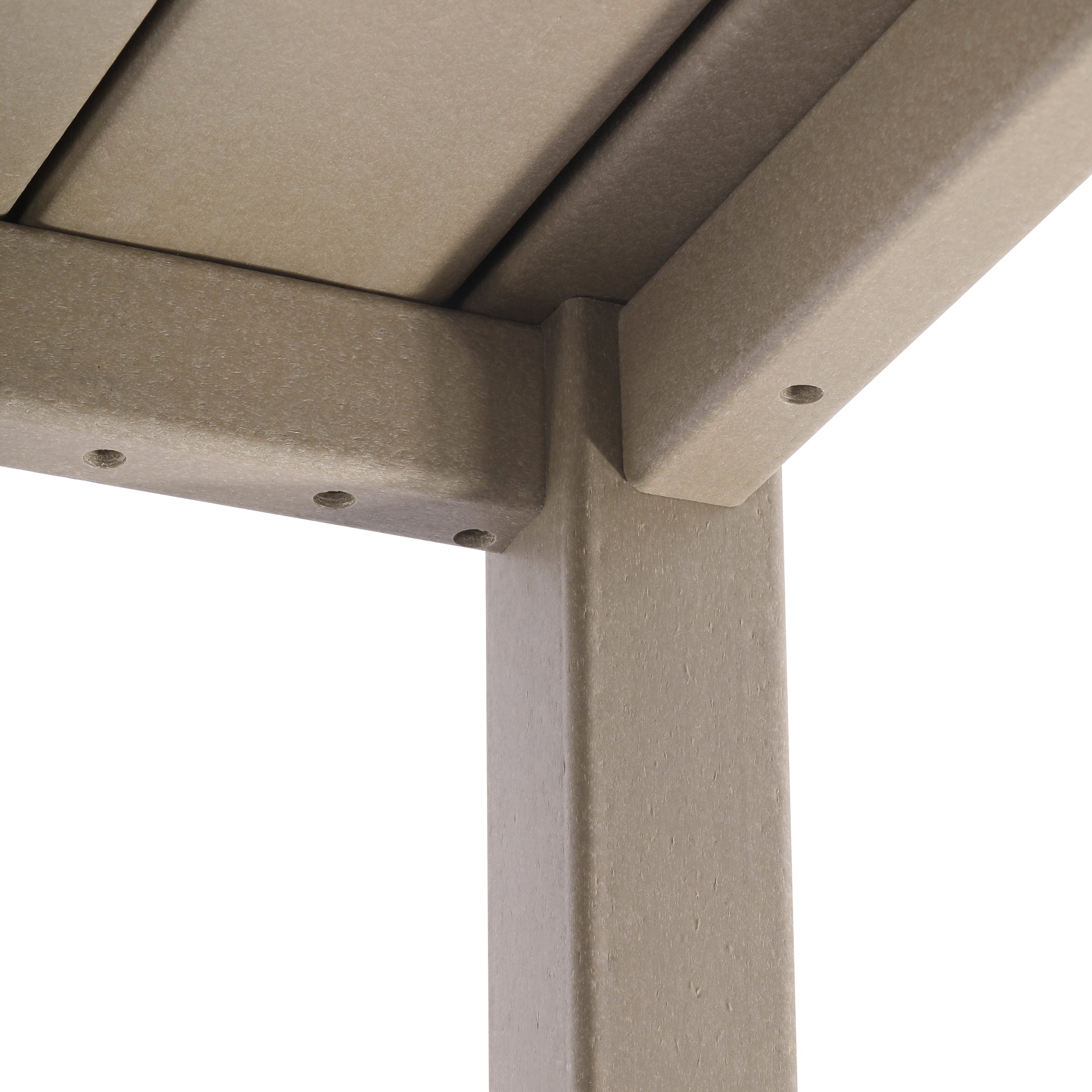 Paradise Low Outdoor HDPE Square Patio Coffee Table