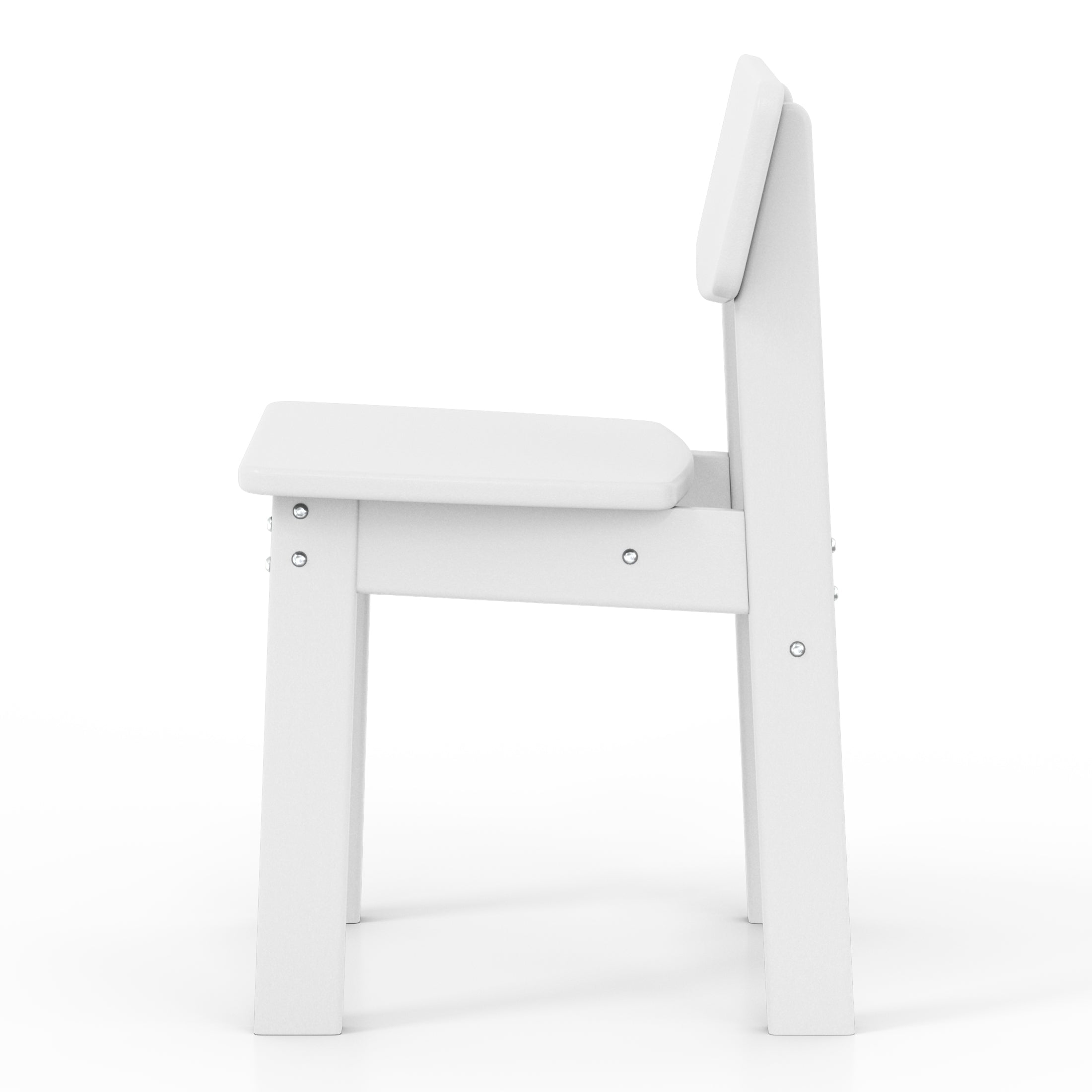 Little Explorers Outdoor HDPE Kids Modern Plastic Toddler Dining Chairs (Set of Two)