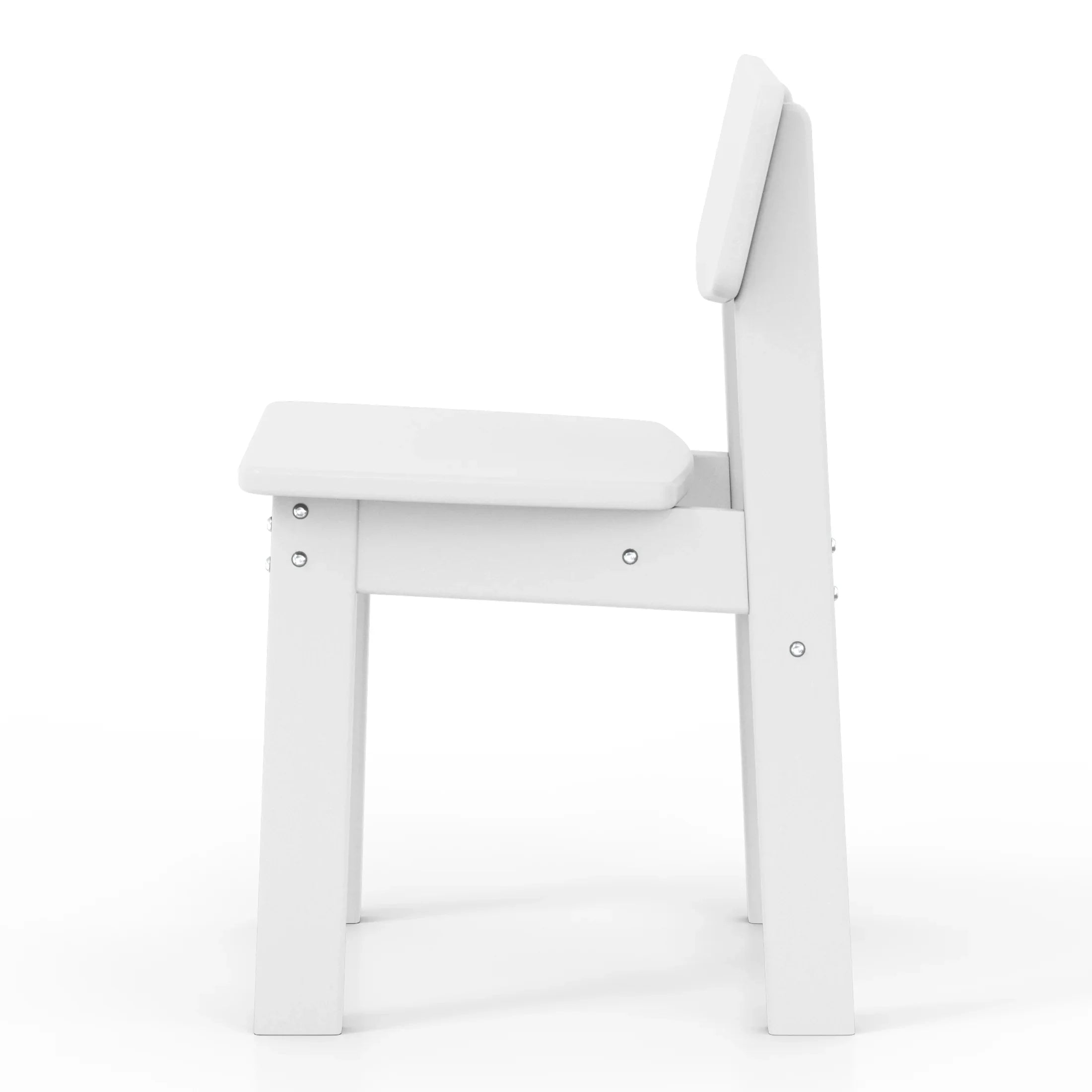 Little Explorers Outdoor HDPE Kids Modern Plastic Toddler Dining Chairs (Set of Two)
