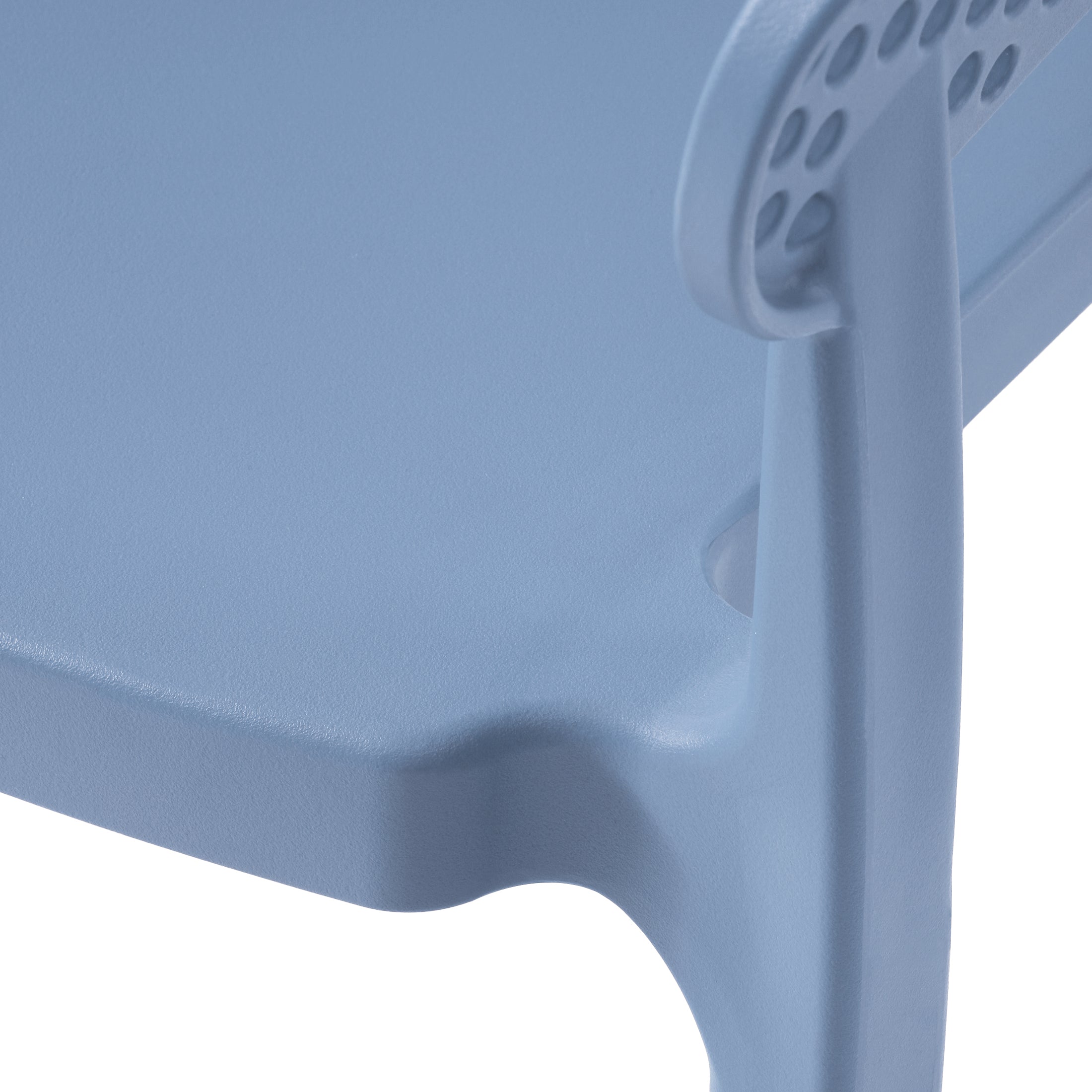 Sunshine Outdoor Modern Stackable Plastic Resin Patio Dining Armchair (Set of 2)