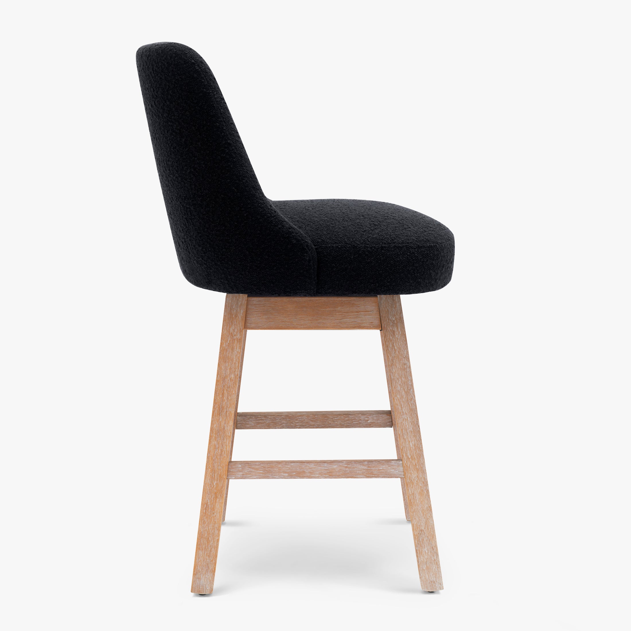 Amélie 26" Upholstered Swivel Counter Height Bar Stool