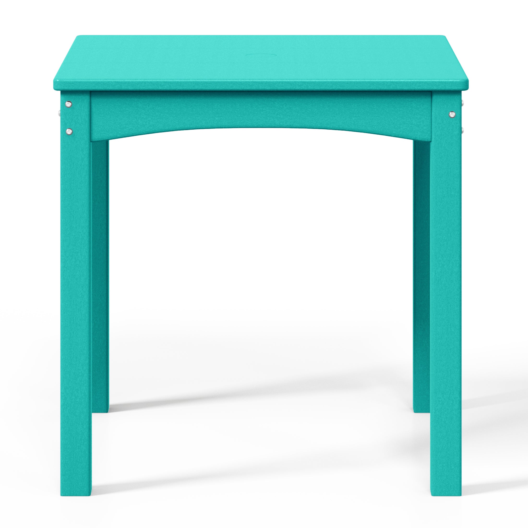 Playhouse Kids 24" Wide HDPE Plastic Childrens Square Dinner Table