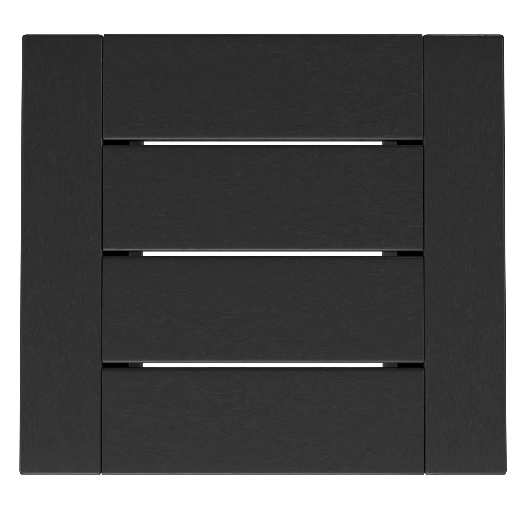 Rockaway Modern Outdoor HDPE Rectangle Patio Side Table