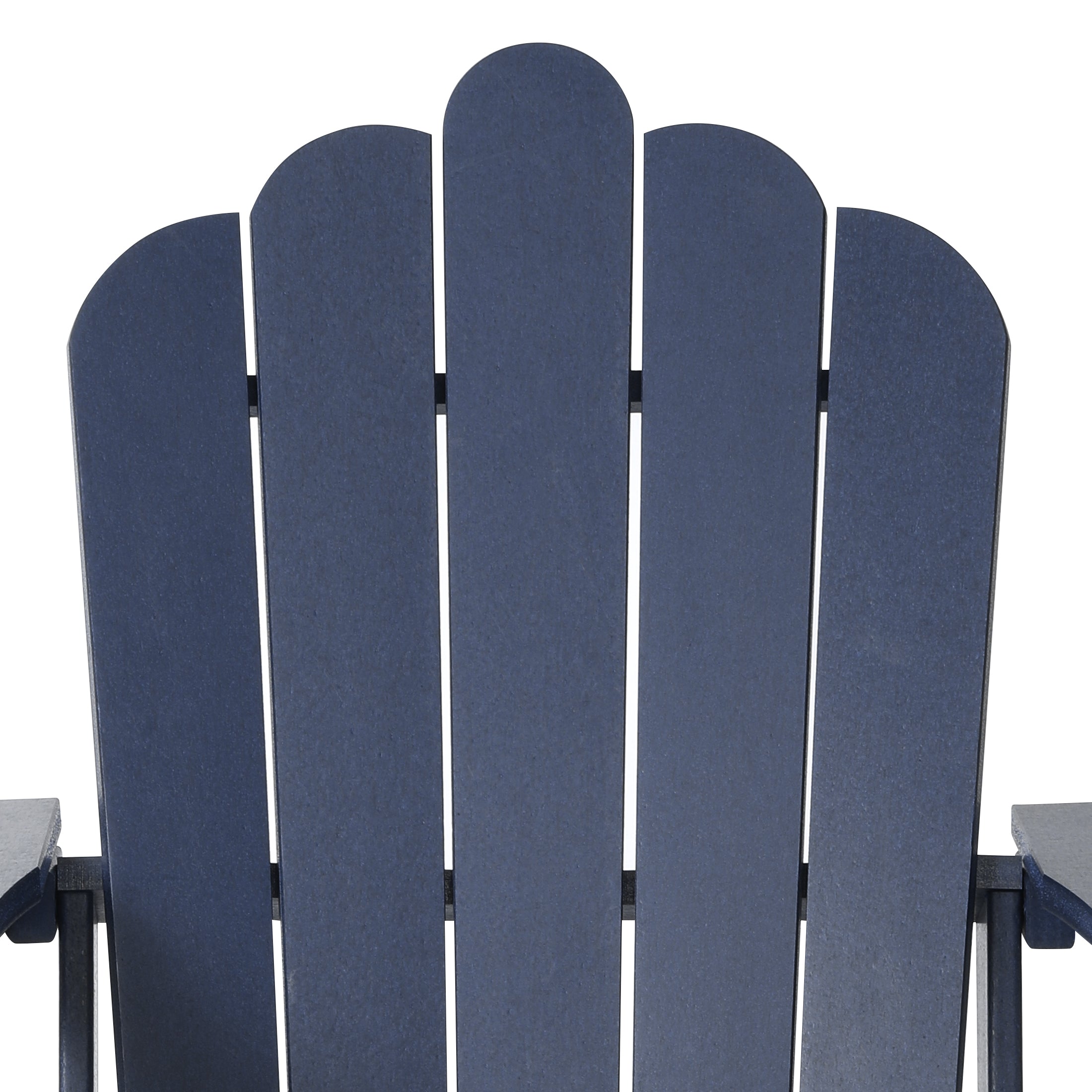 Lakeview 12-Piece HDPE Outdoor Patio Furniture Adirondack Chair Conversation Table Set