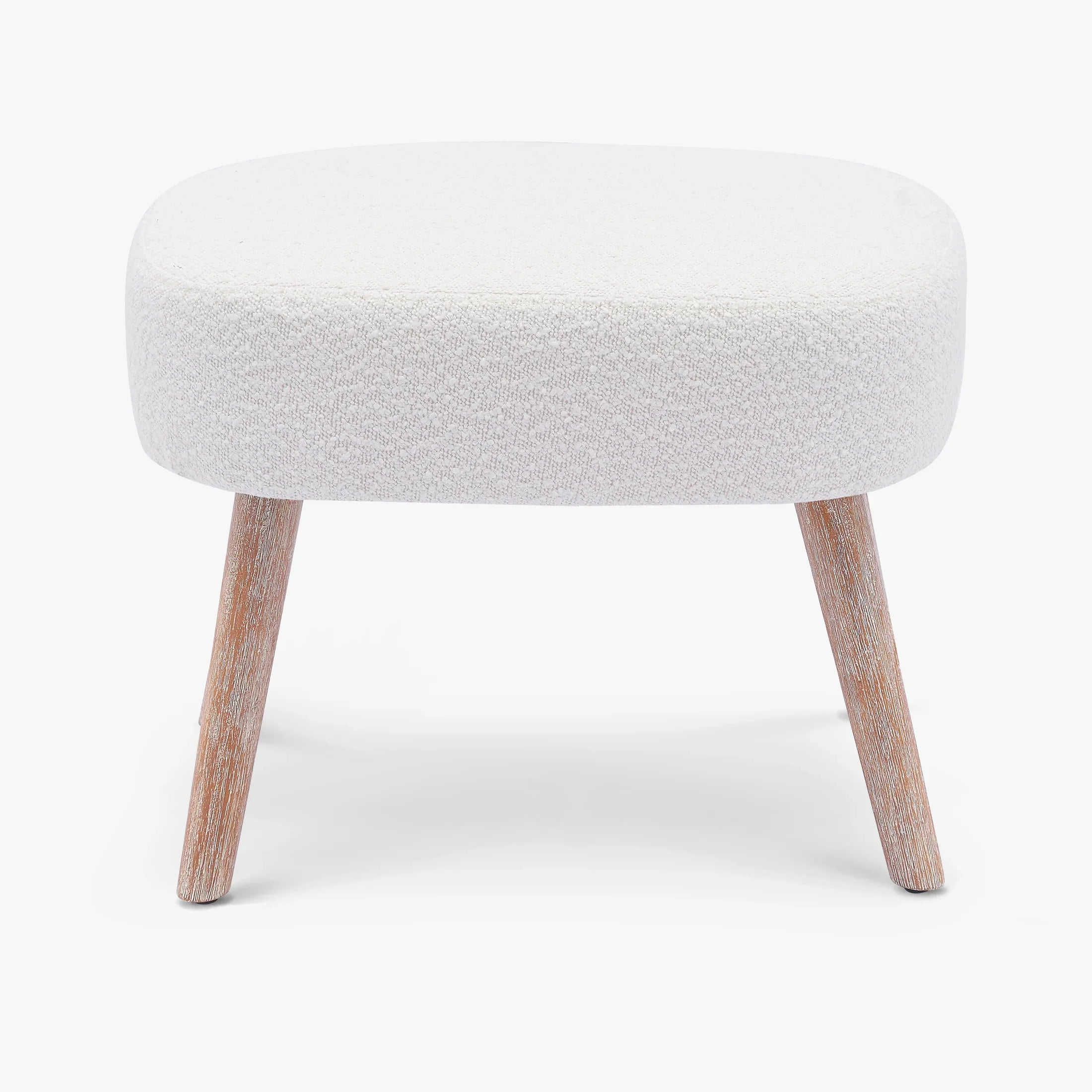 Amélie 21" Wide Square Upholstered Cushion Ottoman Foot Stool