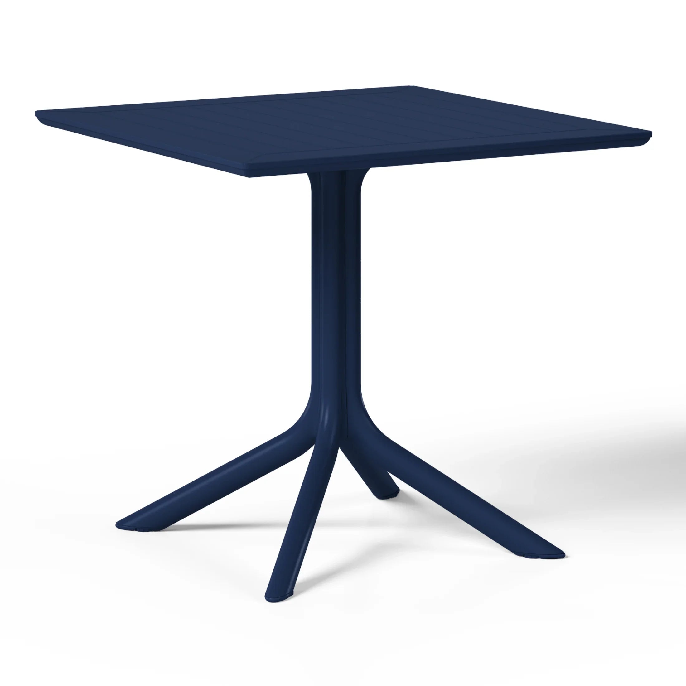 Sunshine 31.5" Square Outdoor Plastic Resin Patio Dining Table for 4