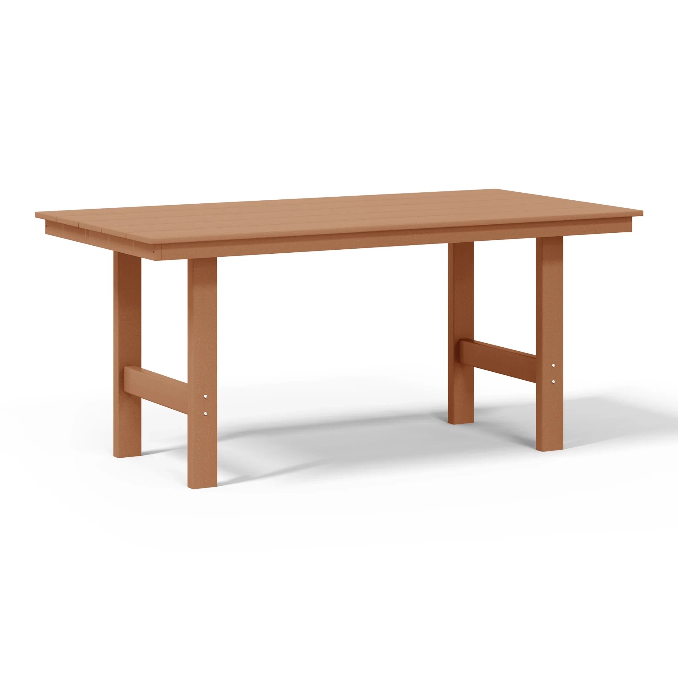 Palms 6-Piece Outdoor HDPE Rectangular Patio Dining Table Set with Bench