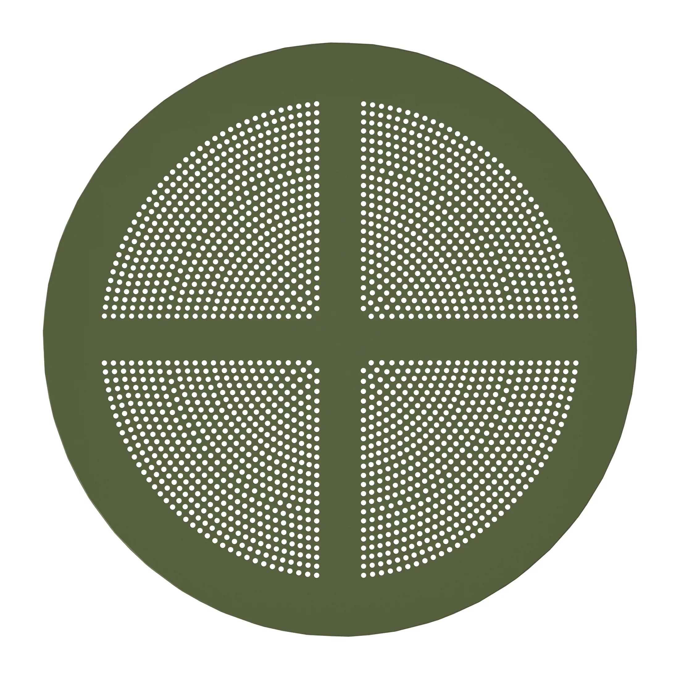 Sunshine 31.5" Round Plastic Outdoor Patio Dining Table for 4