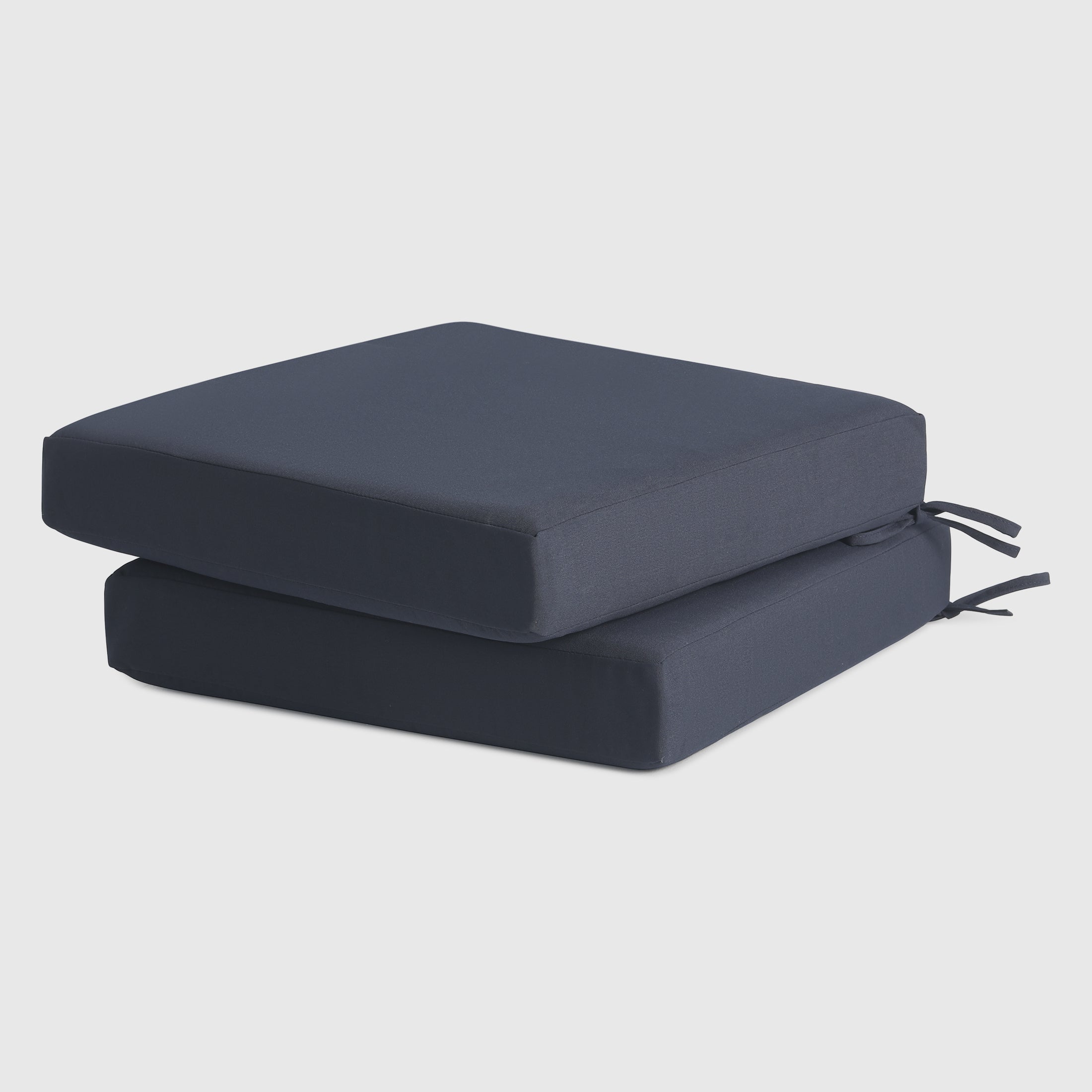 Harmony Outdoor Patio Furniture Seat Chair Square Cushions Set of 2, 20" x 19"