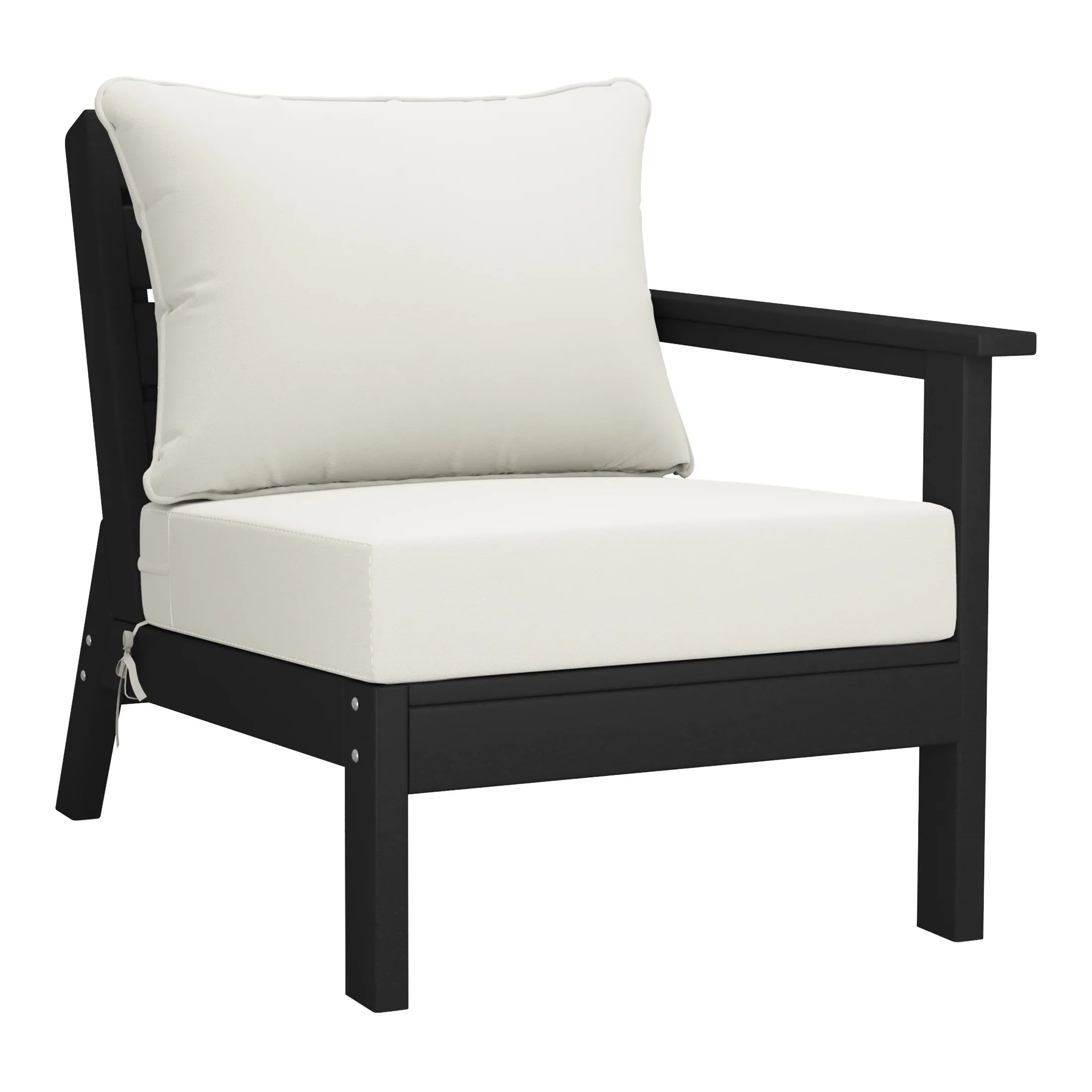 Portsmouth Outdoor Patio HDPE Sectional Sofa with Patio Cushions