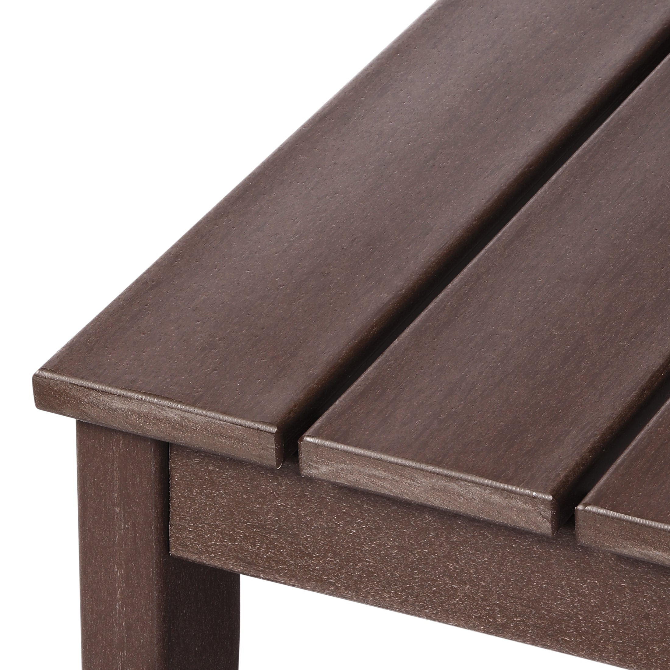 Paradise Low Outdoor HDPE Patio Rectangle Coffee Table