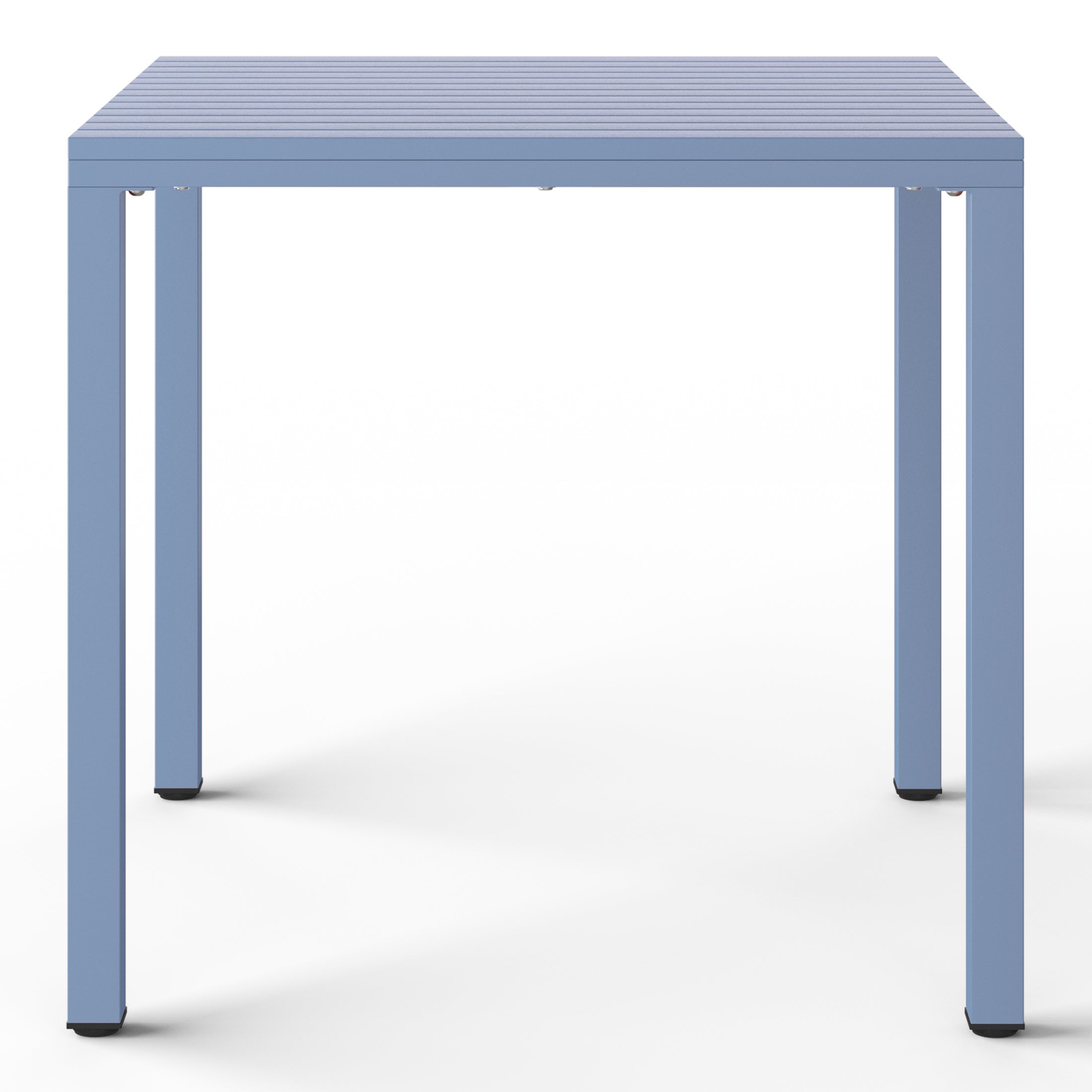 Sunshine 31.5" Iron Metal Frame Outdoor Square Patio Dining Table