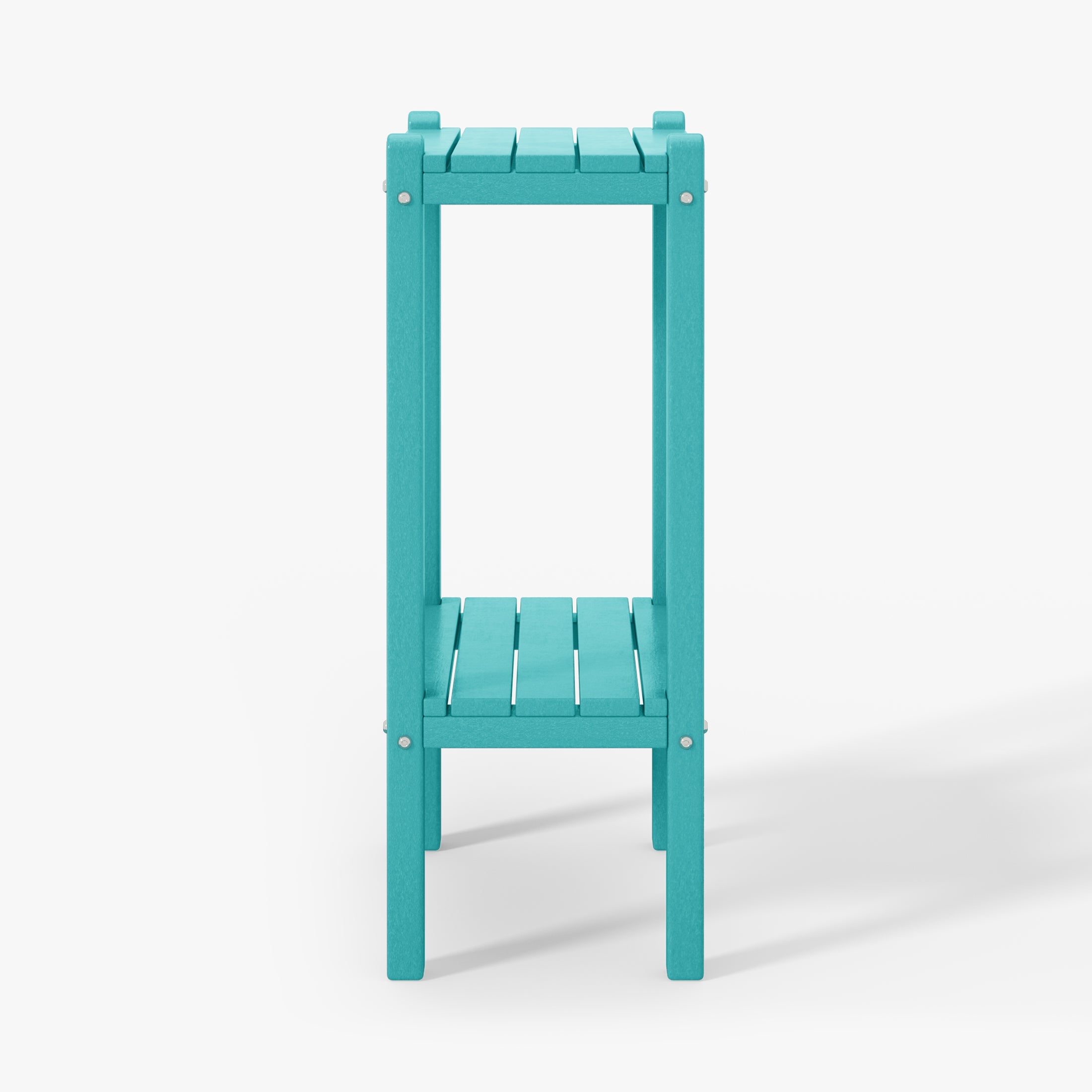 Paradise 36" Outdoor Adirondack HDPE 2-Tier Patio Side Table