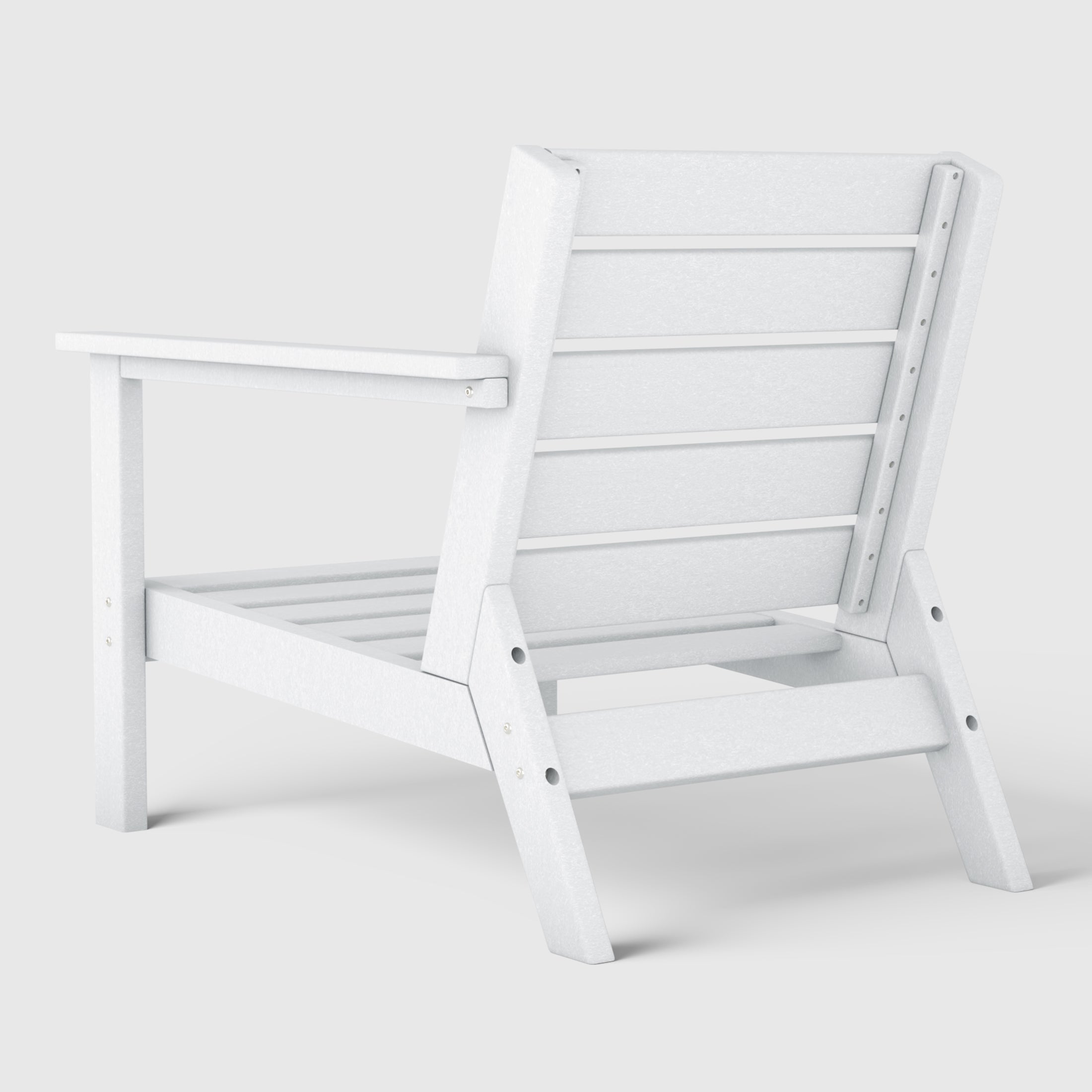 Portsmouth Outdoor Patio HDPE Right Arm Facing Deep Seating Corner Chair