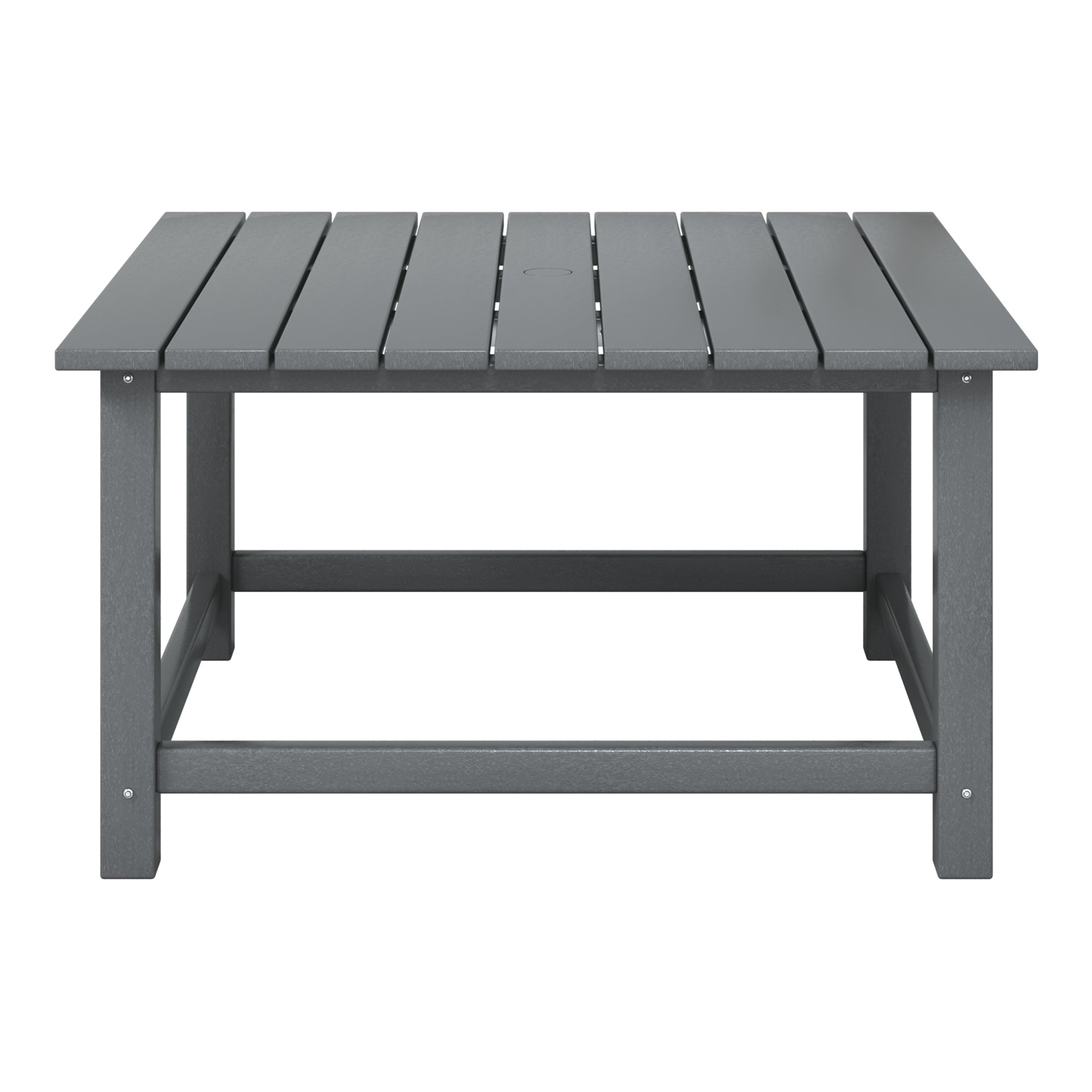 Paradise Low Outdoor HDPE Square Patio Coffee Table