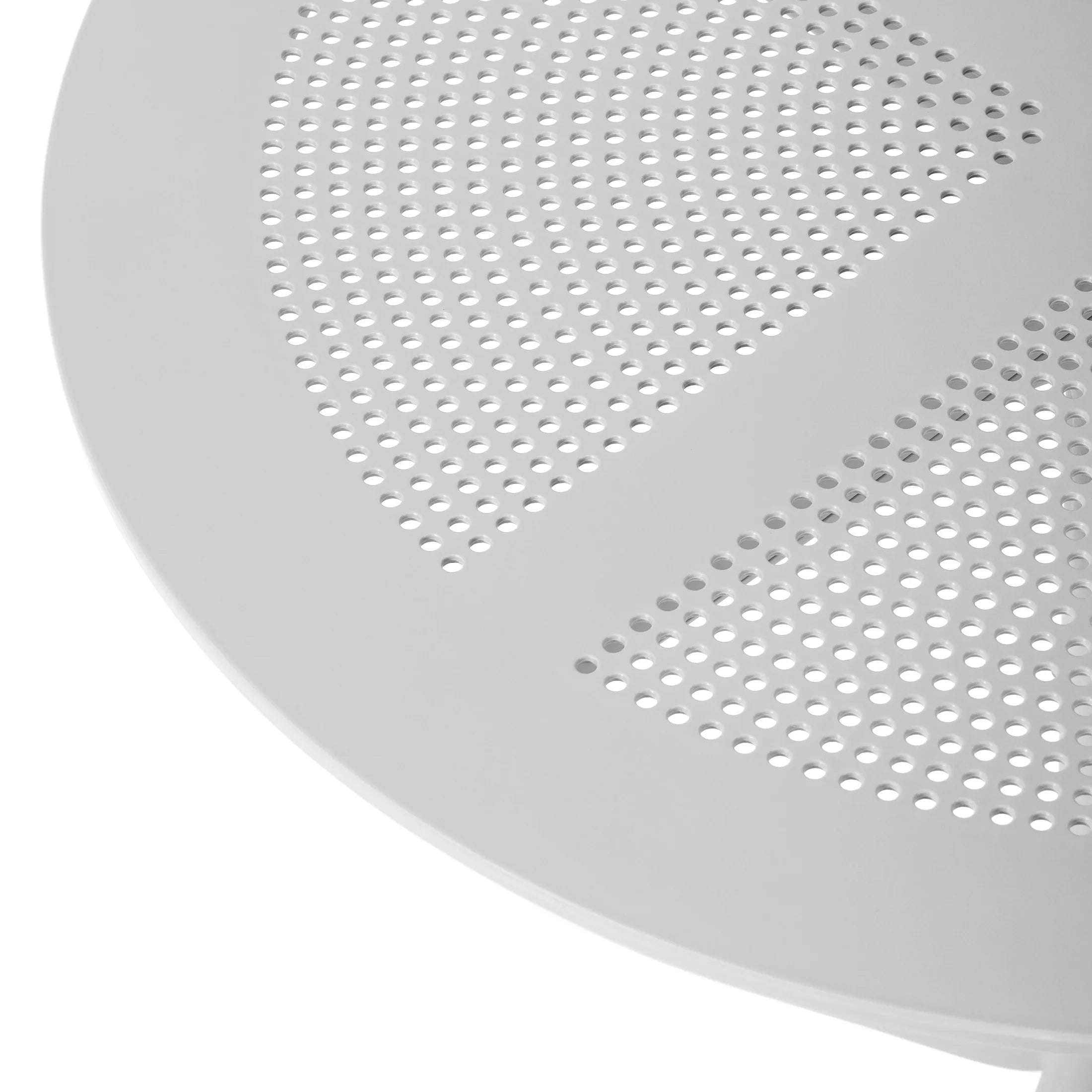 Sunshine 31.5" Round Plastic Outdoor Patio Dining Table for 4