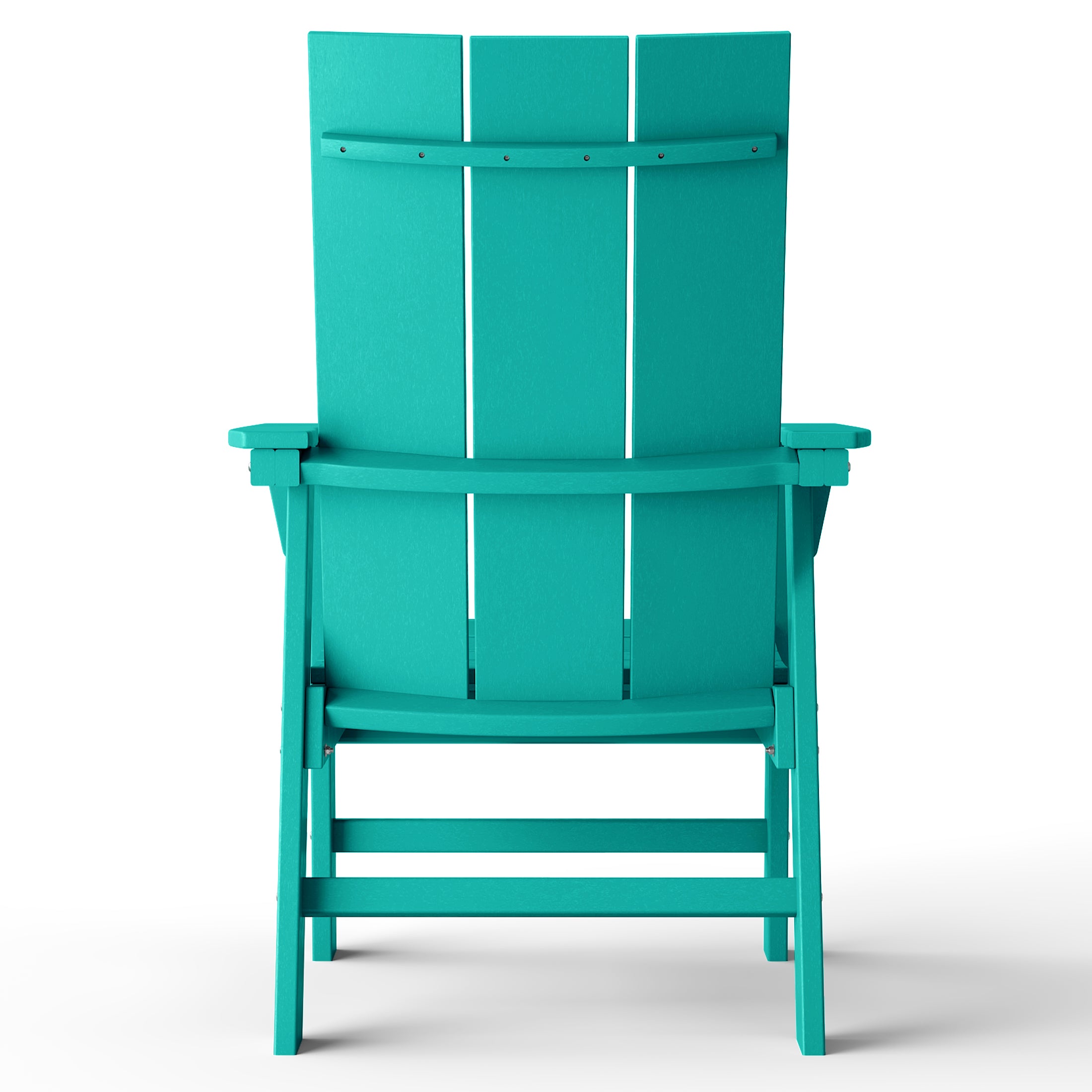 Palms Outdoor Patio HDPE Plastic Modern Adirondack Dining Chairs (Set of 2)