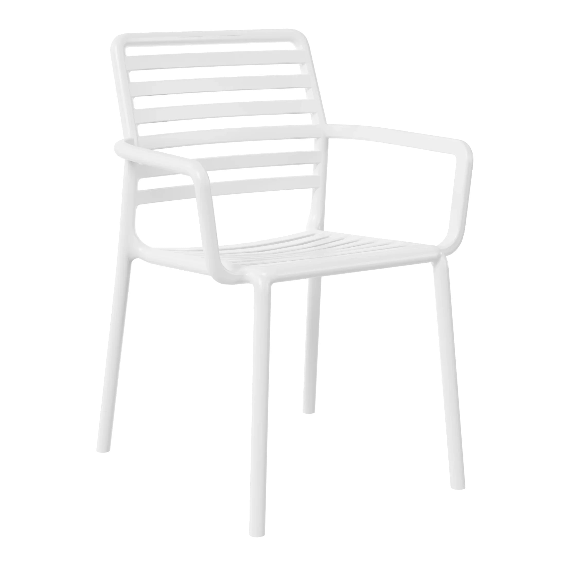 Sunshine 5-Piece Indoor Outdoor Metal Patio Dining Table Set With Stackable Plastic Patio Arm Chairs