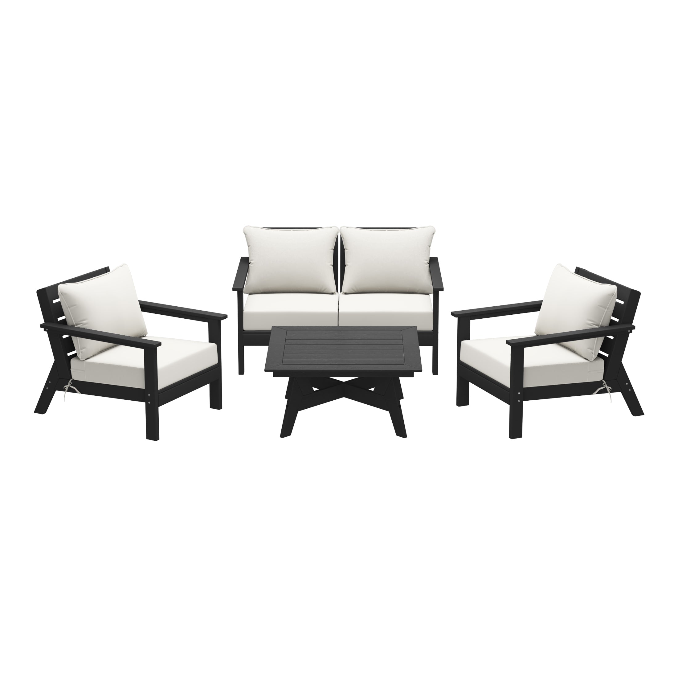 Portsmouth Outdoor 5-Piece Modular Sectional Patio Furniture Sofa Set