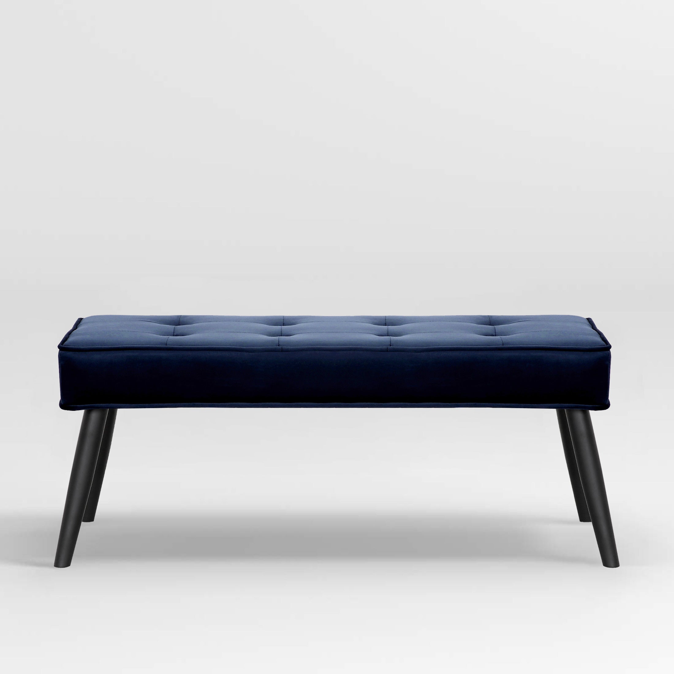 Hank Button Tufted Velvet Upholstered Accent Bench