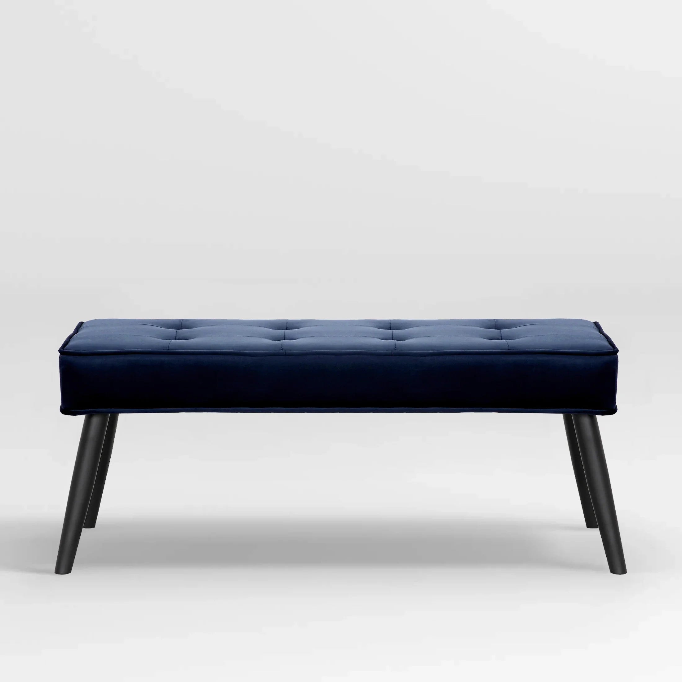 Hank Button Tufted Velvet Upholstered Accent Bench