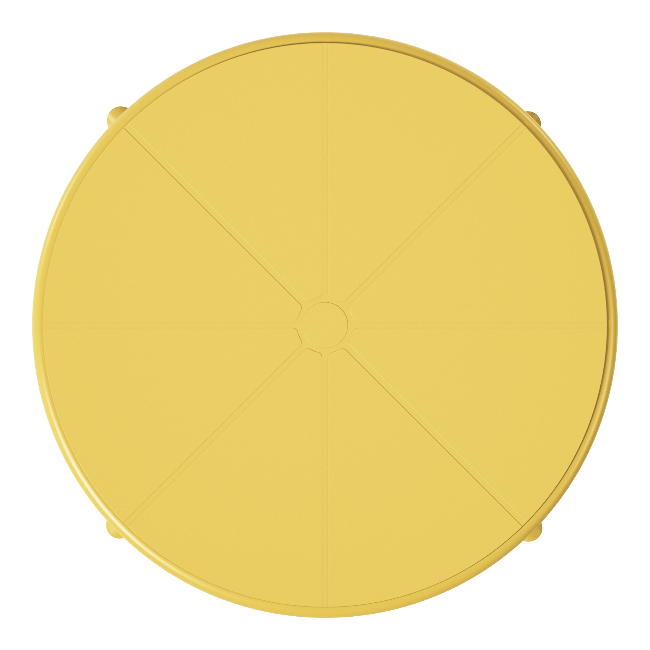 Sunshine 23.5" Outdoor Polypropylene Resin Round Patio Bistro Dining Table for 2