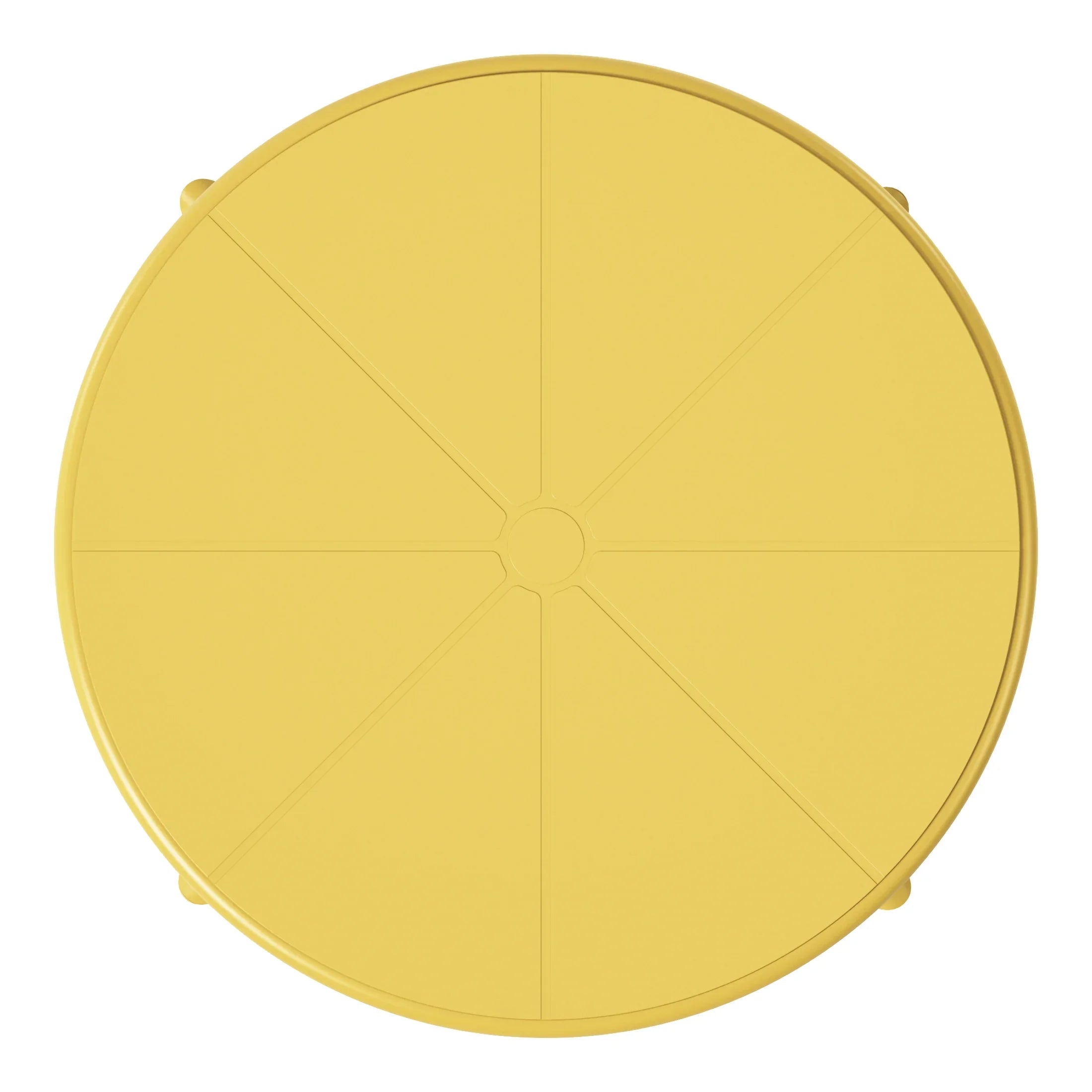 Sunshine 23.5" Outdoor Polypropylene Resin Round Patio Bistro Dining Table for 2