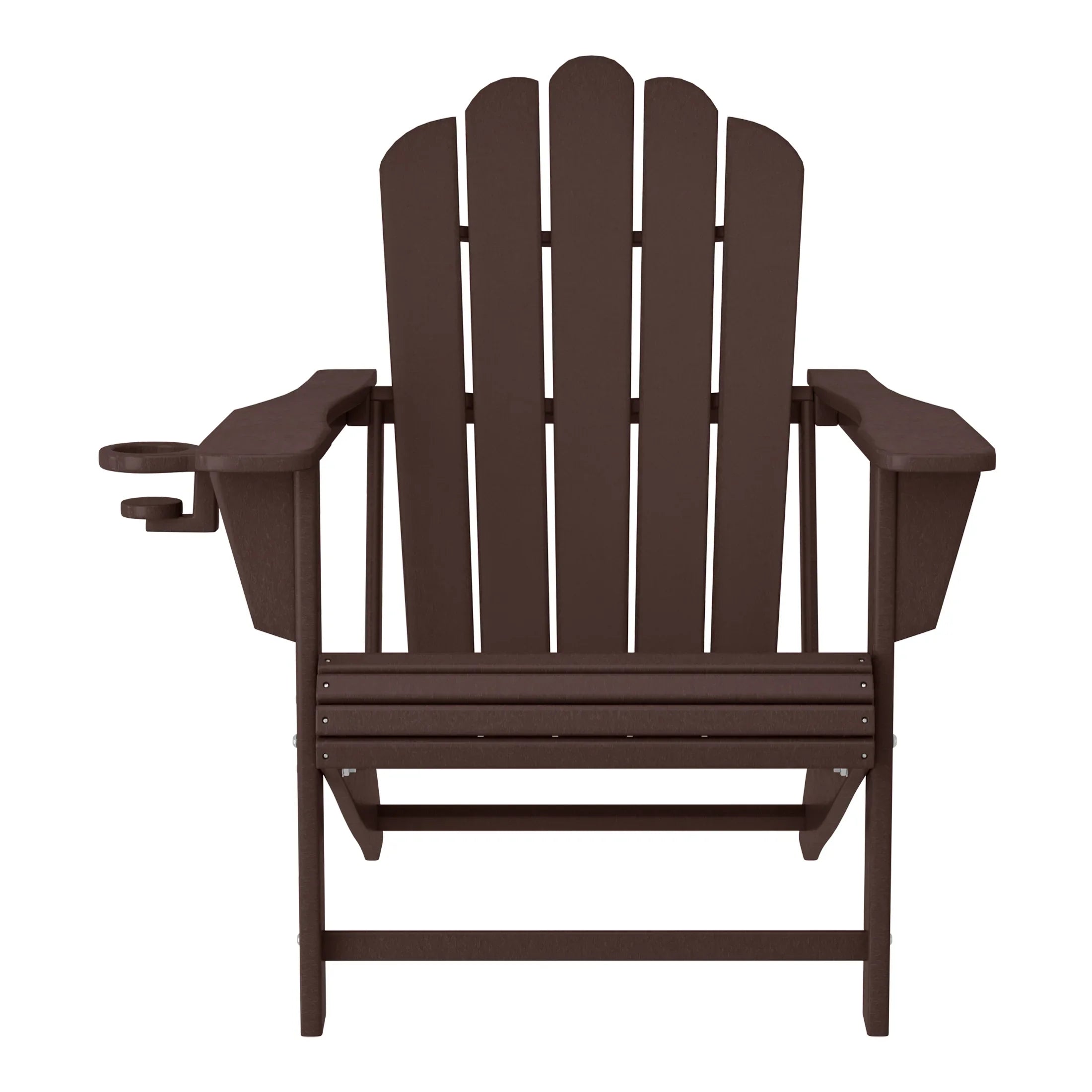 Lakeview 4-Piece Adirondack Chairs with Cup Holders and Table Set