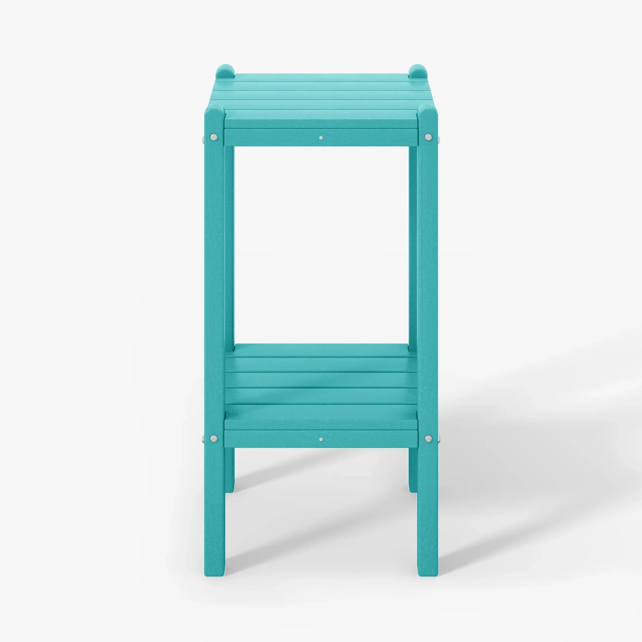 Paradise 36" Outdoor Adirondack HDPE 2-Tier Patio Side Table