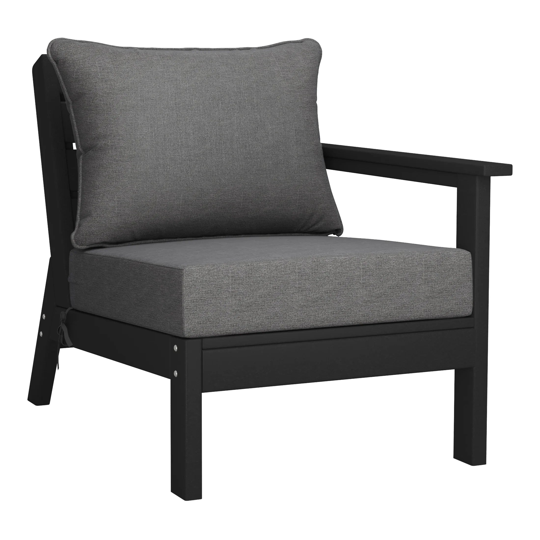 Portsmouth Outdoor Patio HDPE Sectional Sofa with Patio Cushions