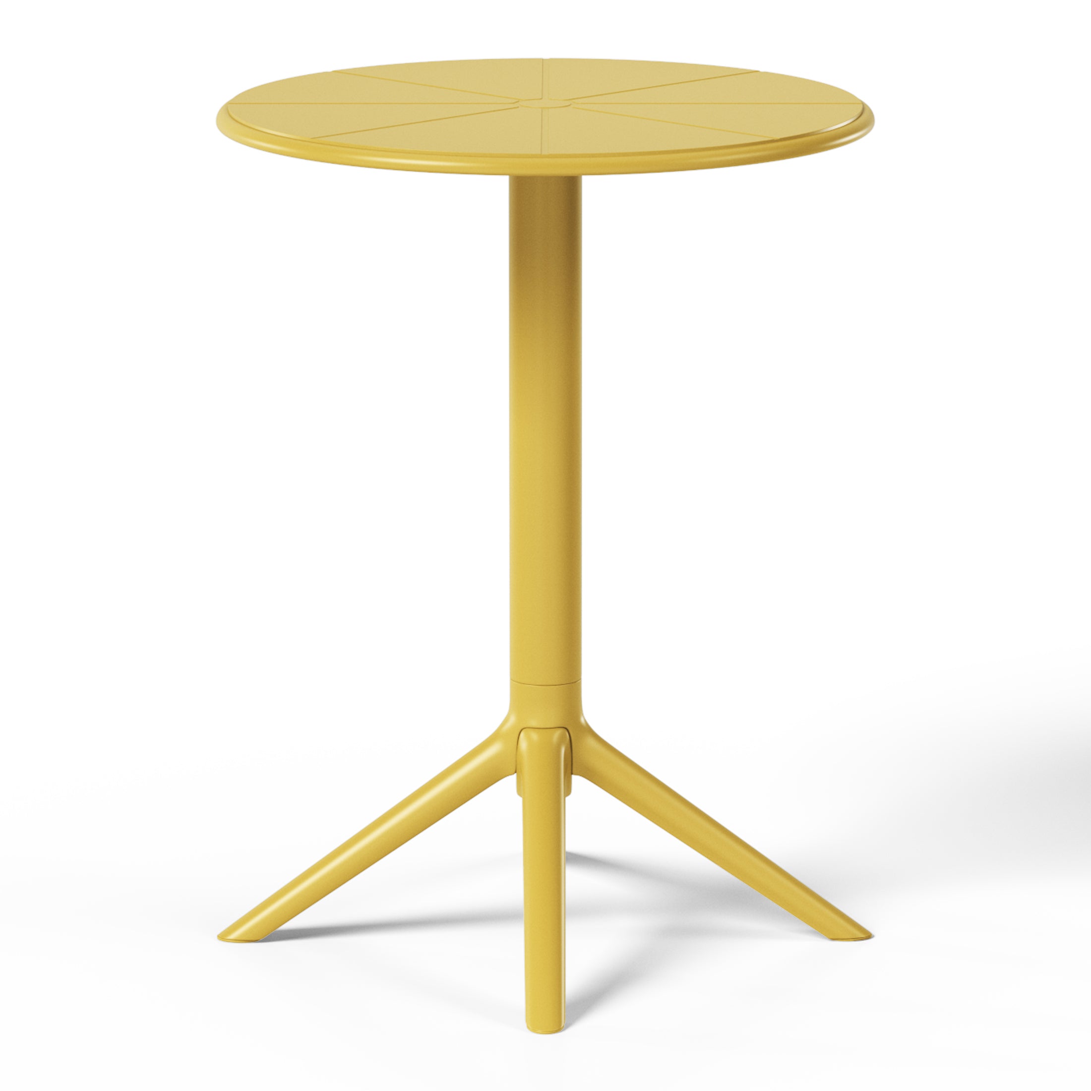 Sunshine 3-Piece Outdoor Resin Patio Bistro Table Set with Stackable Patio Dining Side Chairs