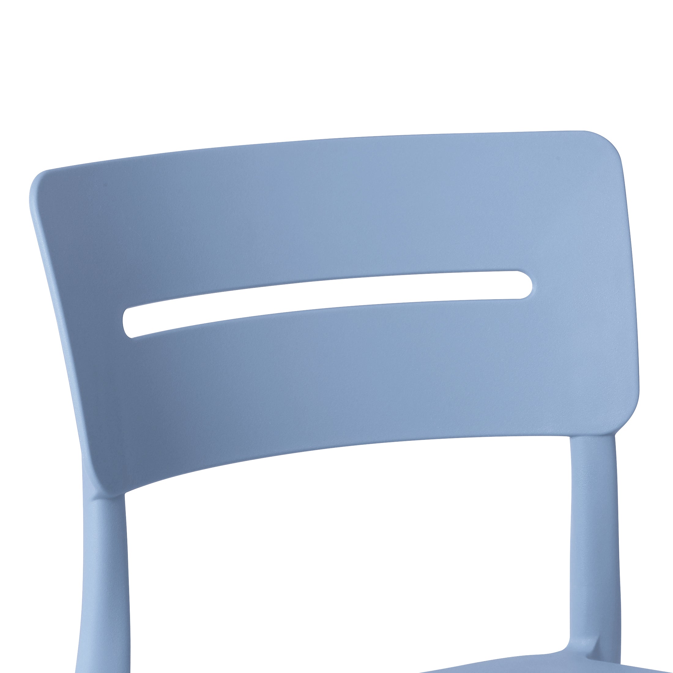 Sunshine Outdoor Modern Stackable Plastic Patio Dining Chairs (Set of 2)