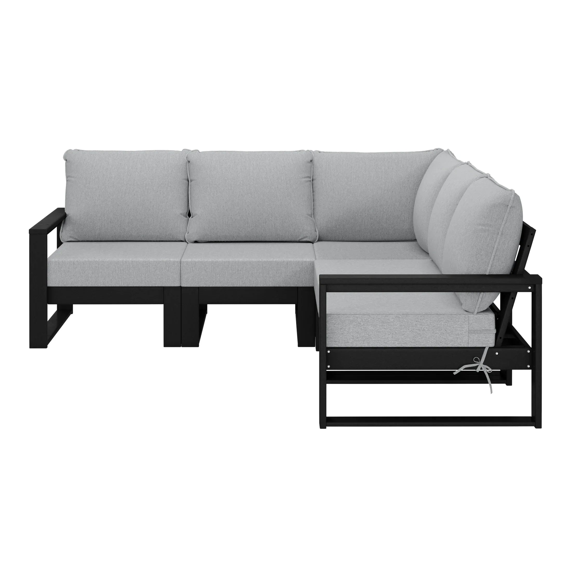 Rockaway 5-Piece Outdoor Patio Corner Sectional Sofa Conversation Set