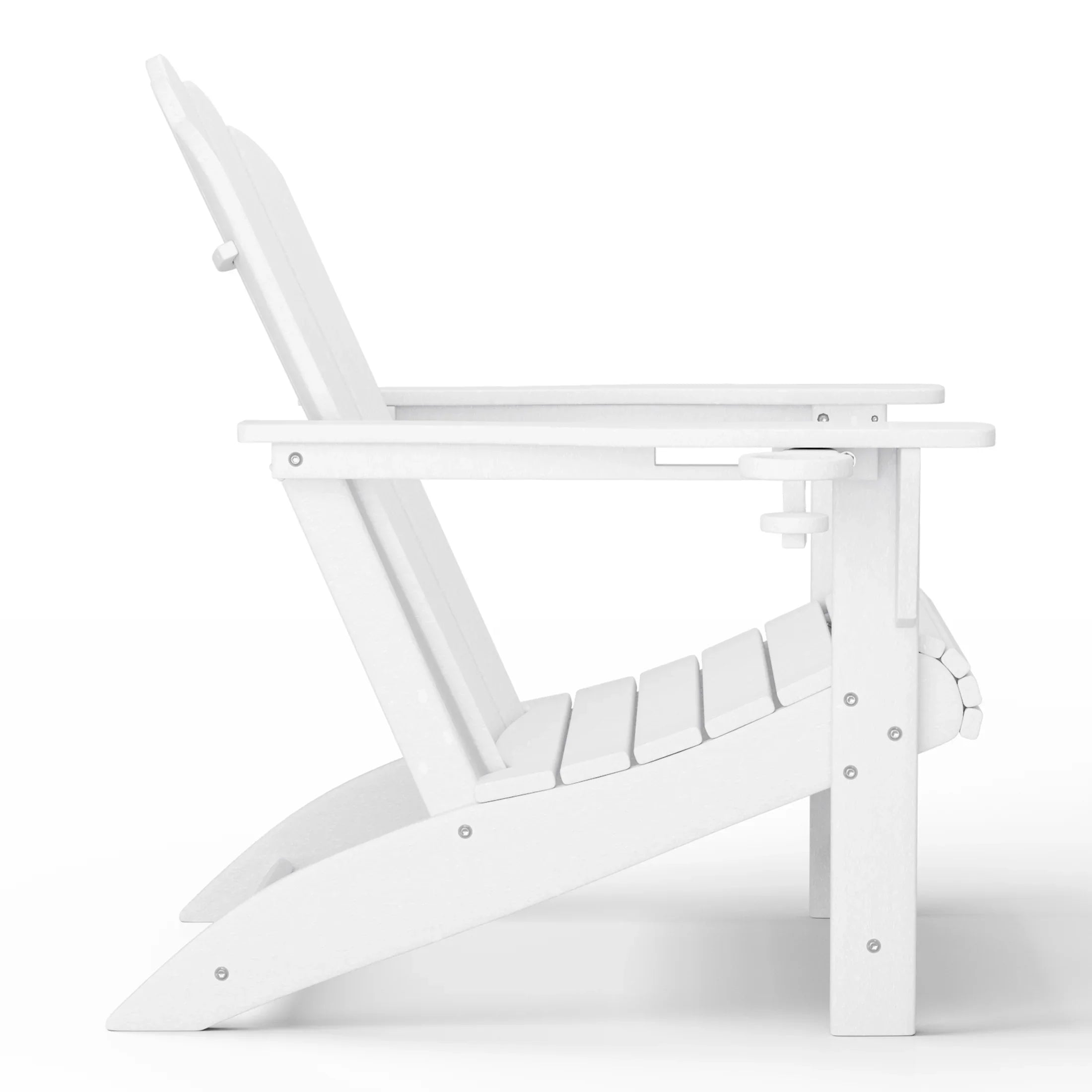 Lakeview 4-Piece Adirondack Chairs with Cup Holders and Table Set