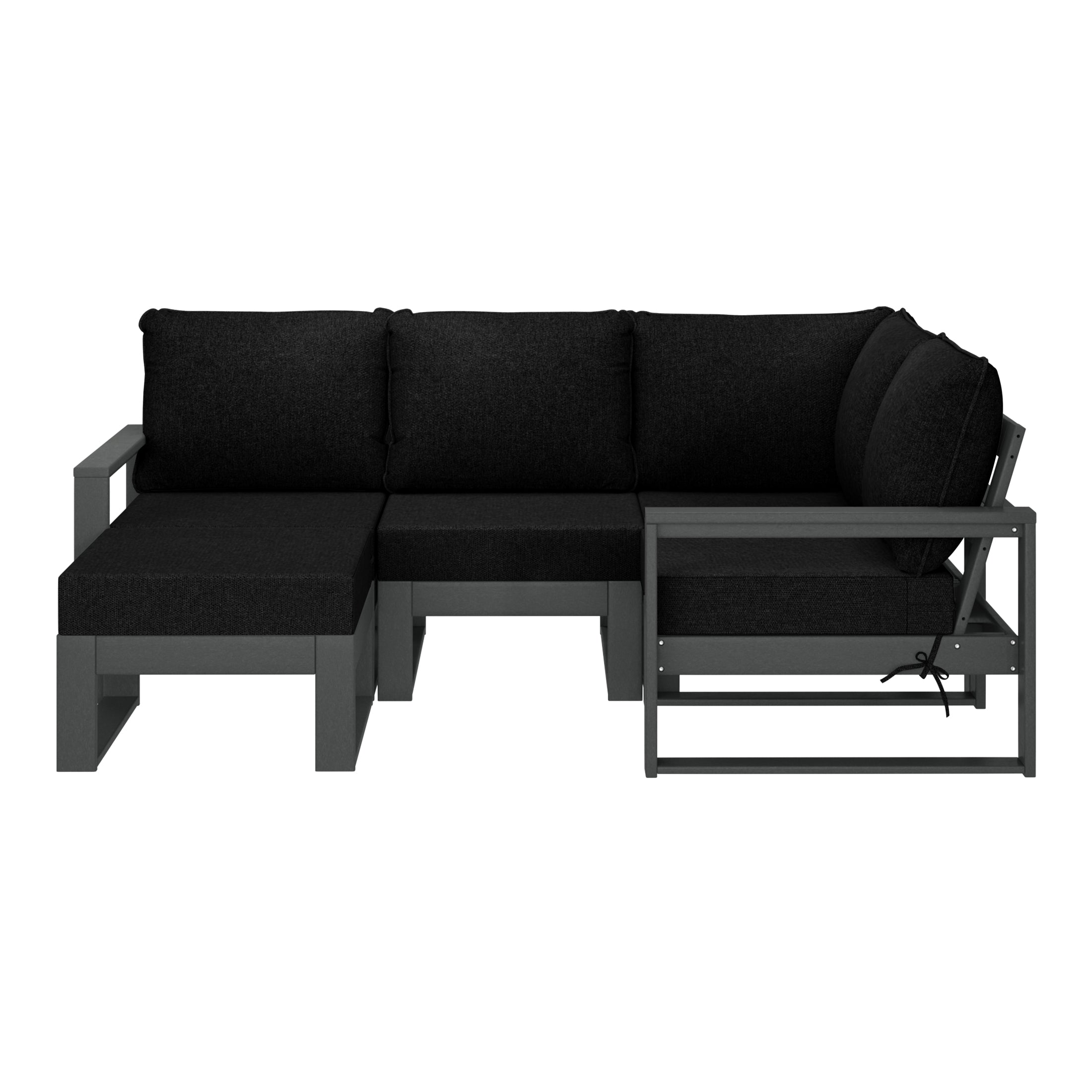 Rockaway 5-piece Outdoor Sectional Modular Patio Furniture Sofa Set