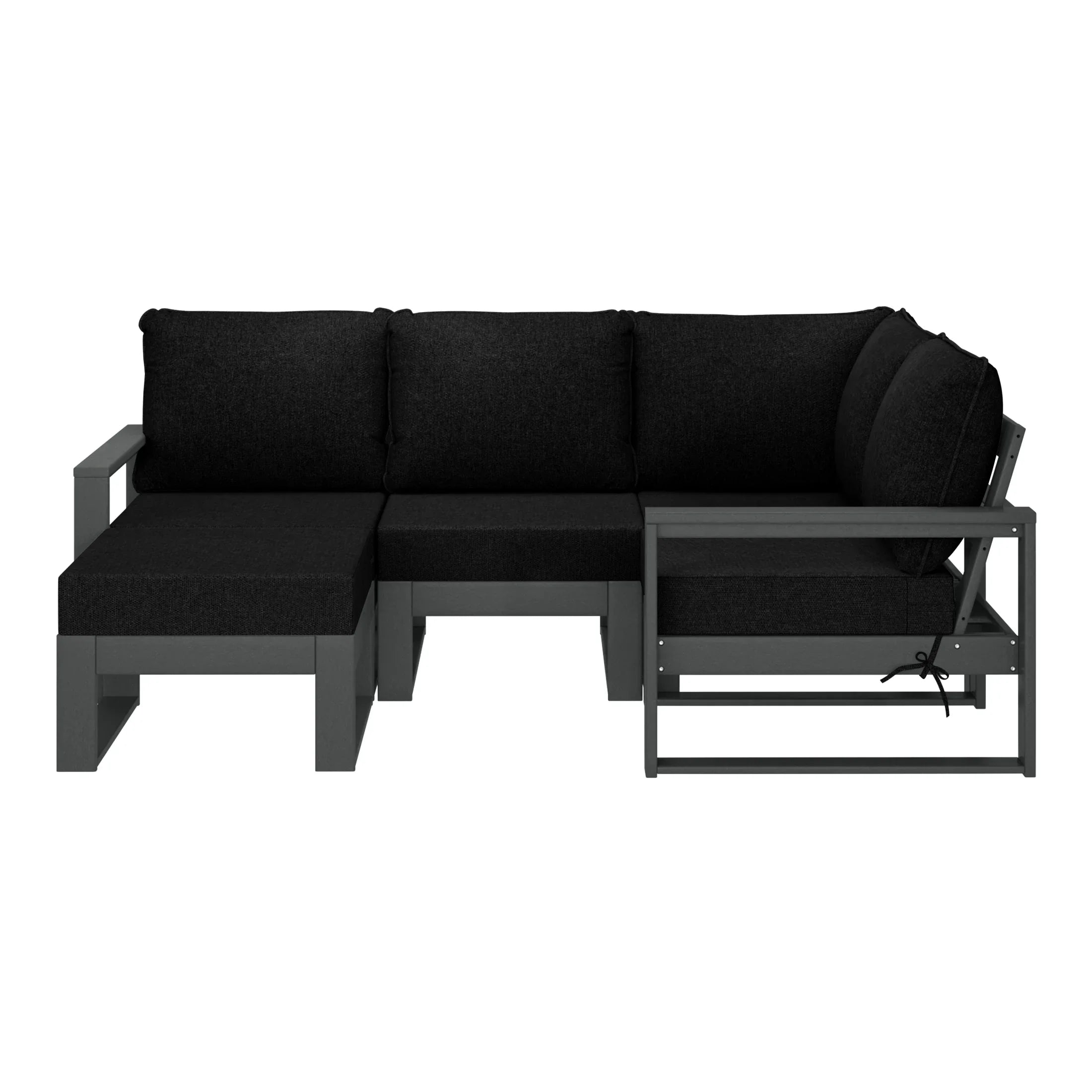 Rockaway 5-piece Outdoor Sectional Modular Patio Furniture Sofa Set