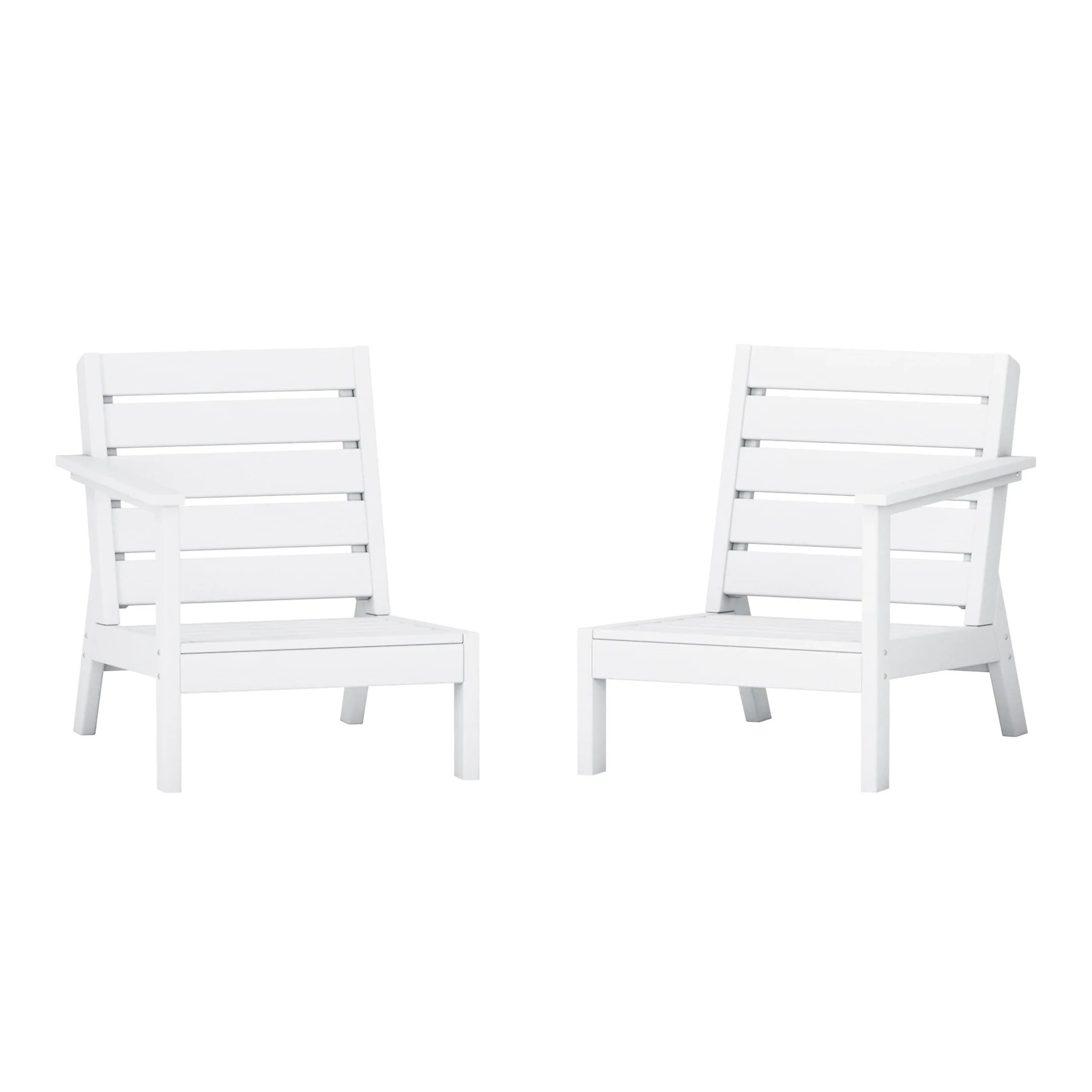 Portsmouth Outdoor Patio HDPE Deep Seating Sectional Loveseat