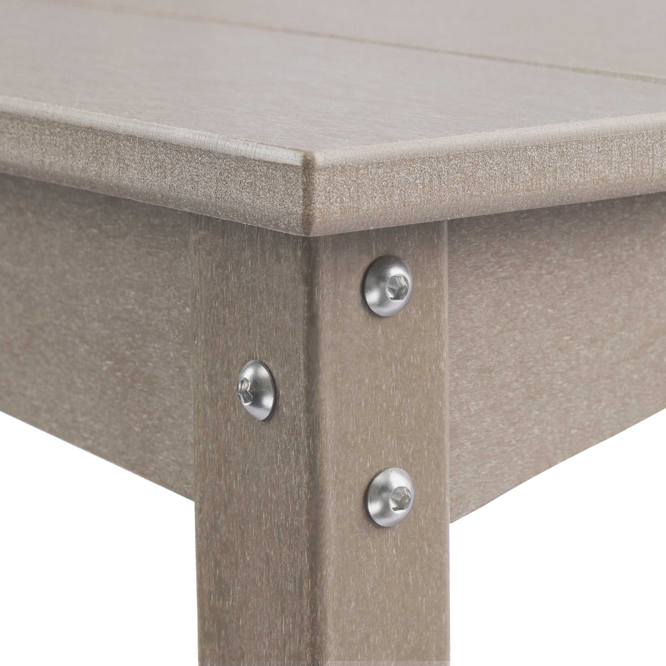 Paradise 55" Outdoor Patio HDPE Adirondack 2-Tier Shelf Console Table