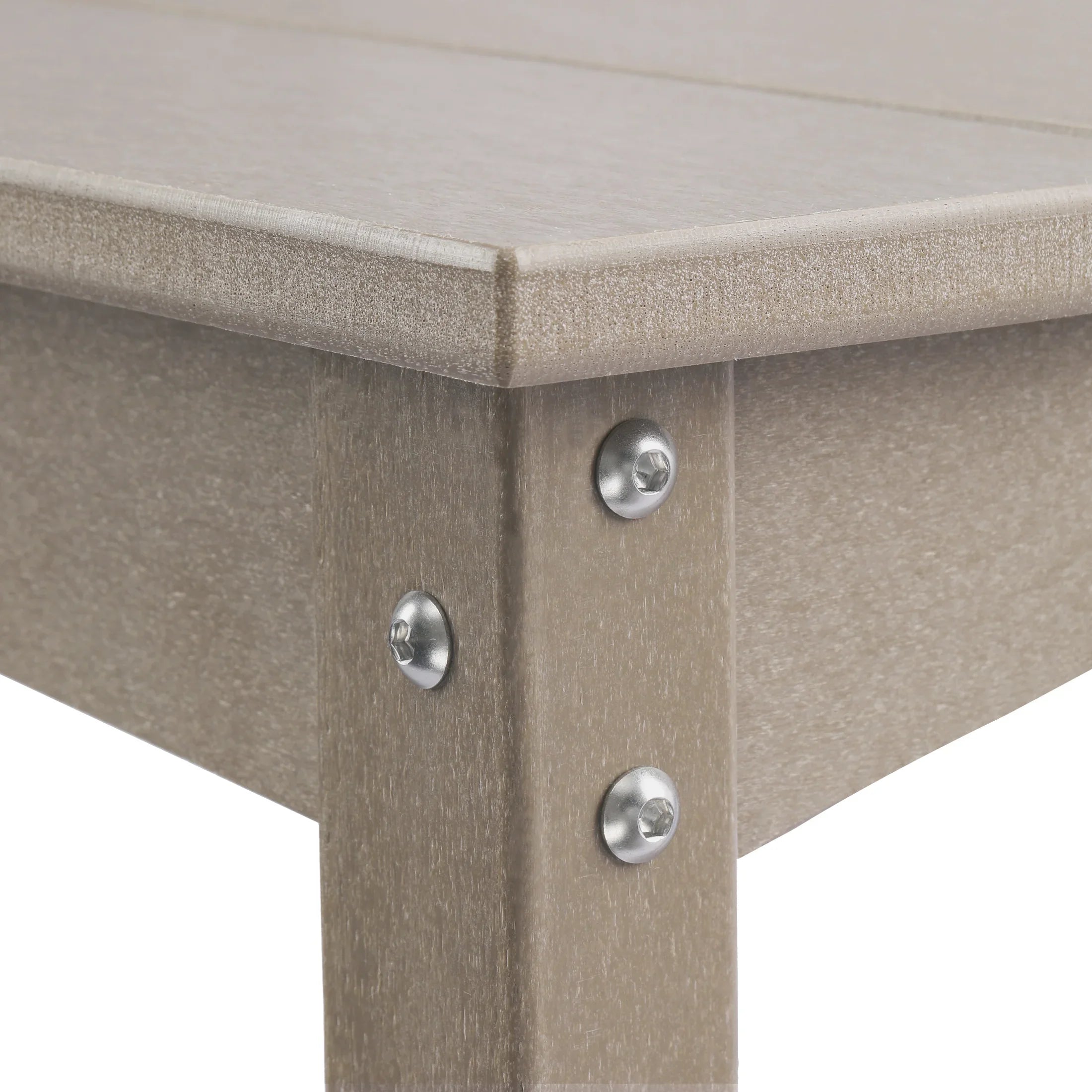 Paradise 55" Outdoor Patio HDPE Adirondack 2-Tier Shelf Console Table